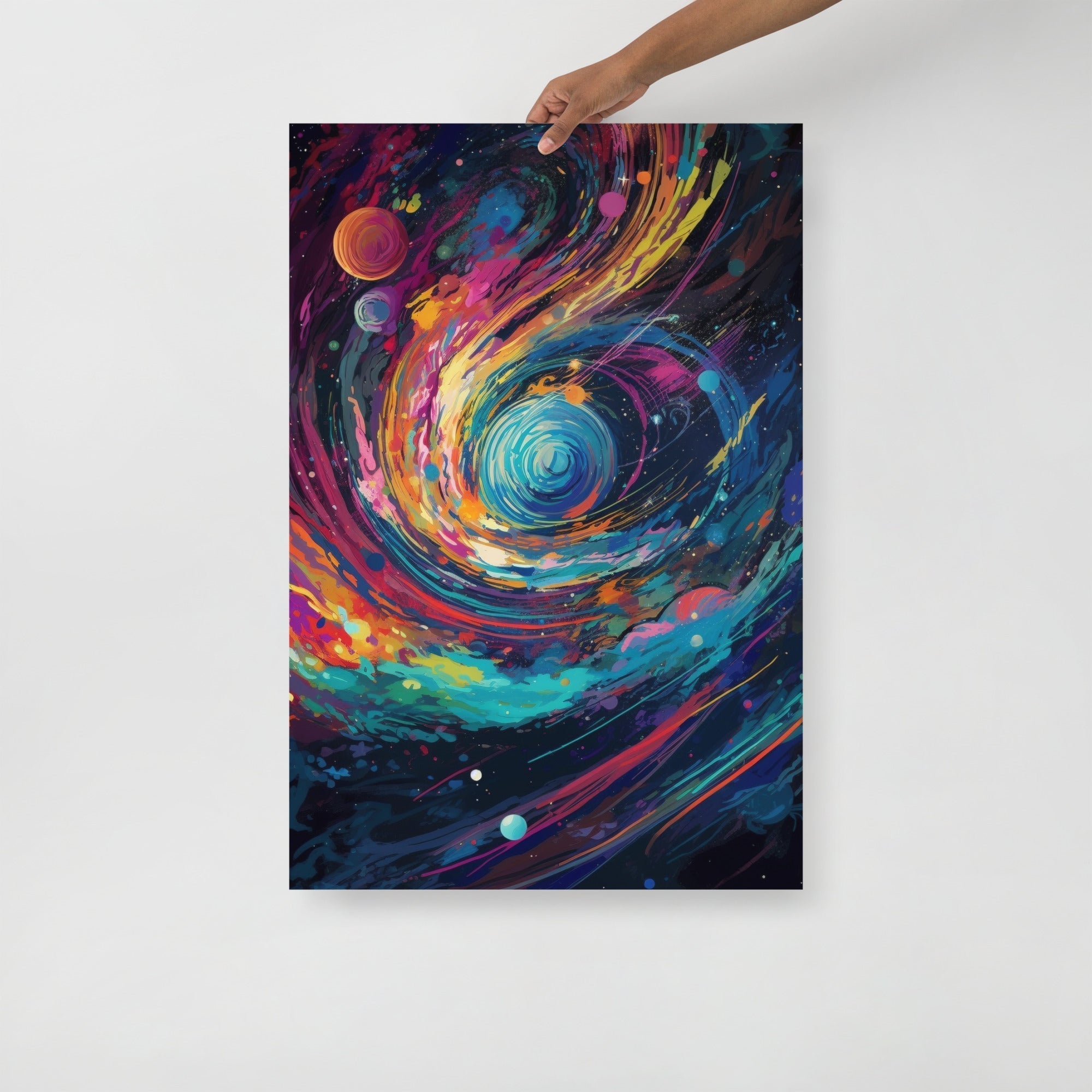 Starry Night Space Dreamscape Art Poster by Visual Verse - Image 1