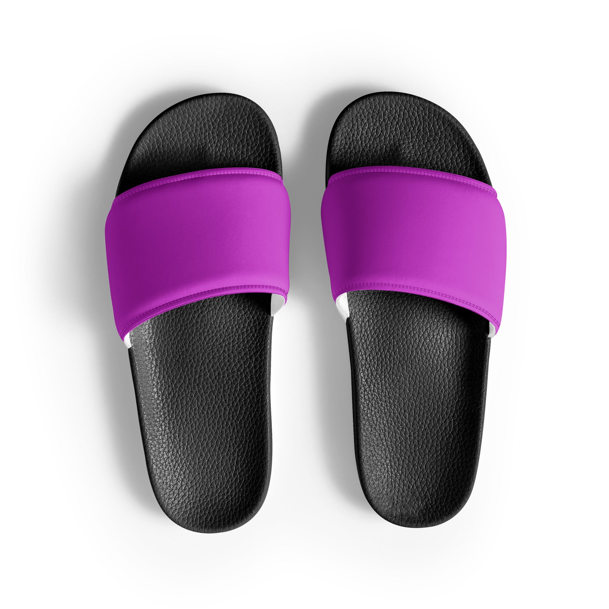 Steel Pink Color Men's Slides by Visual Verse - Image 1