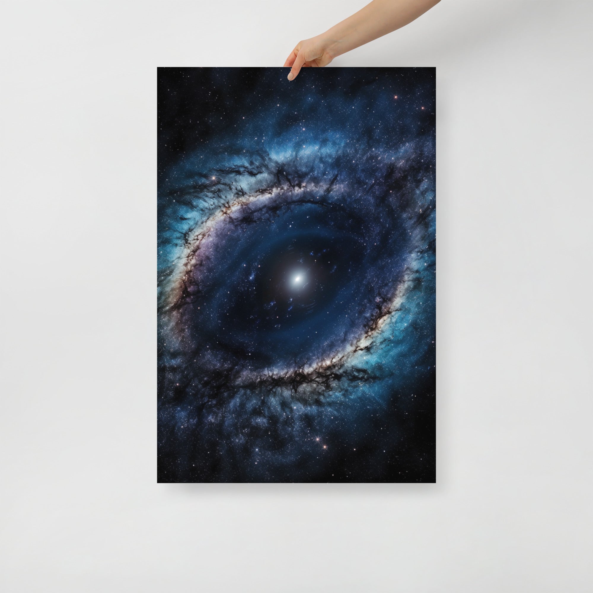 Stunning Black Eye Galaxy Space Art Poster by Visual Verse - Image 1