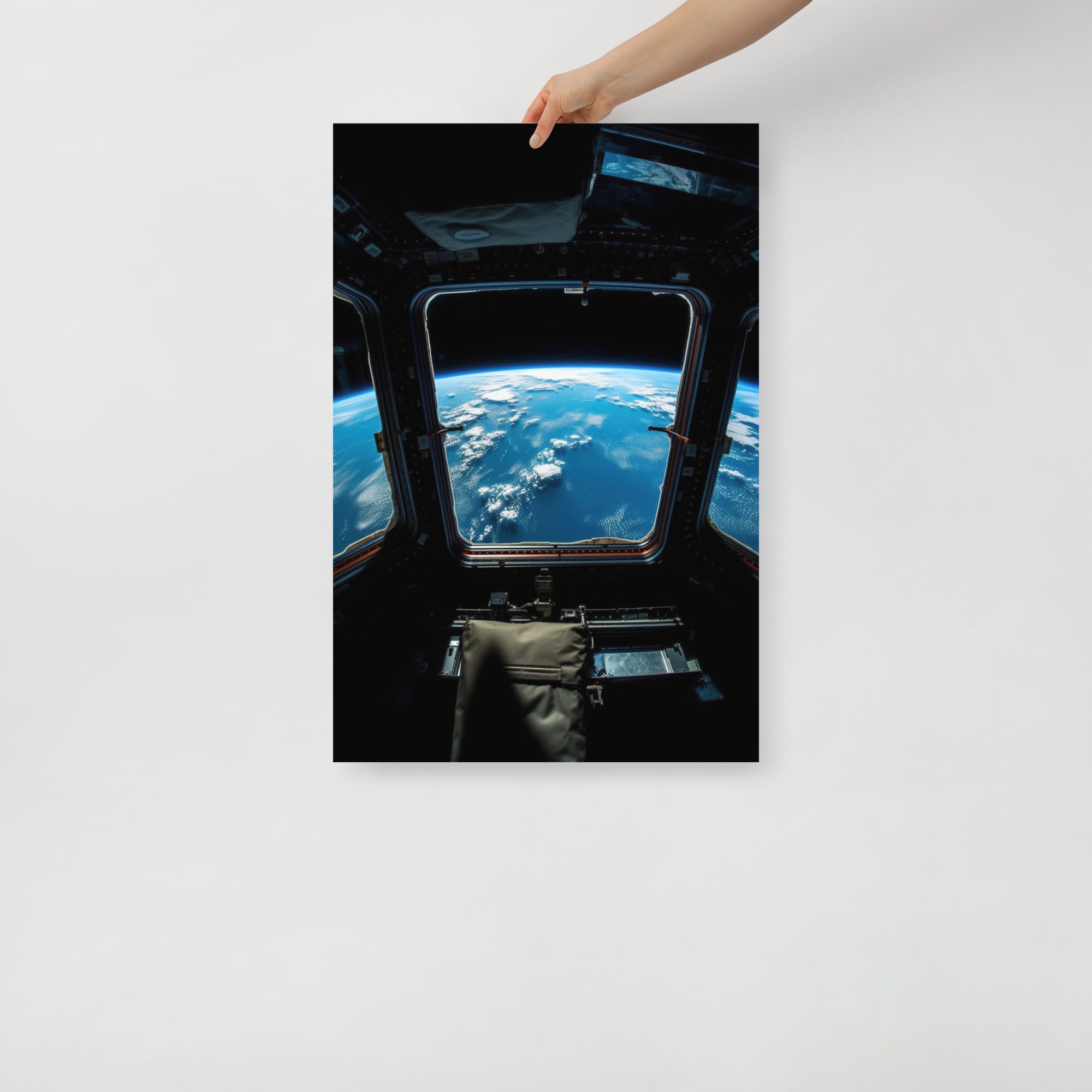 Stunning Celestial Vista Space Station Panorama Art Poster by Visual Verse - Image 2