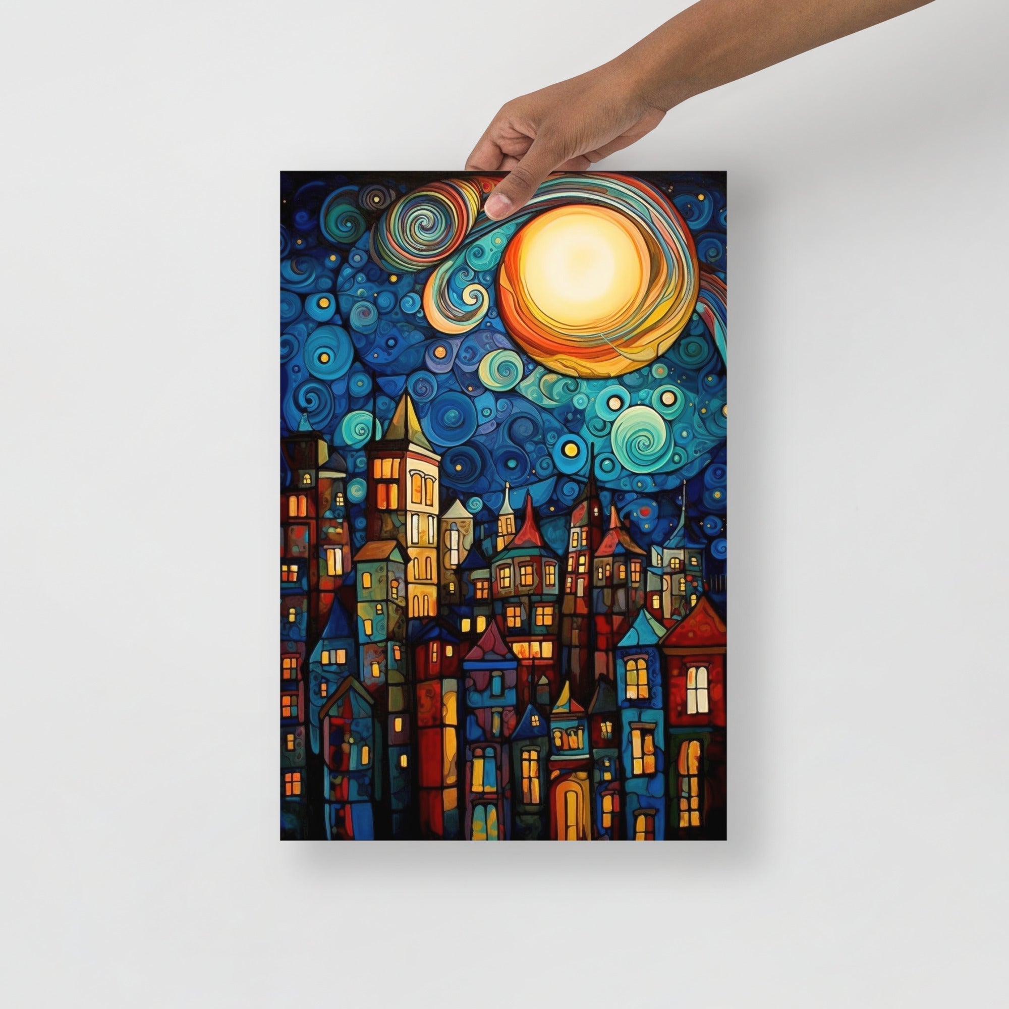 Stunning City Dreamscape Art Poster by Visual Verse - Image 4