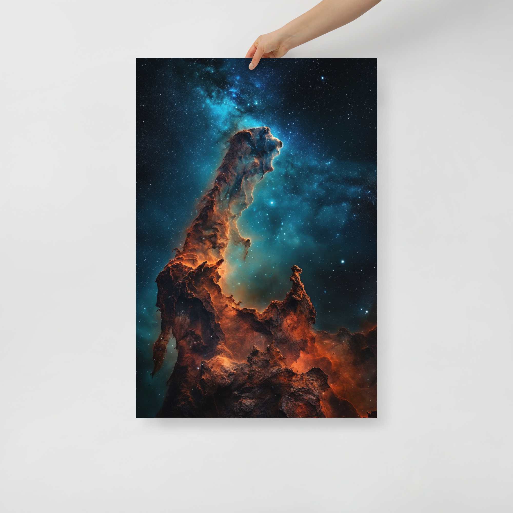 Stunning Pillars of Creation Space Art Poster by Visual Verse - Image 1