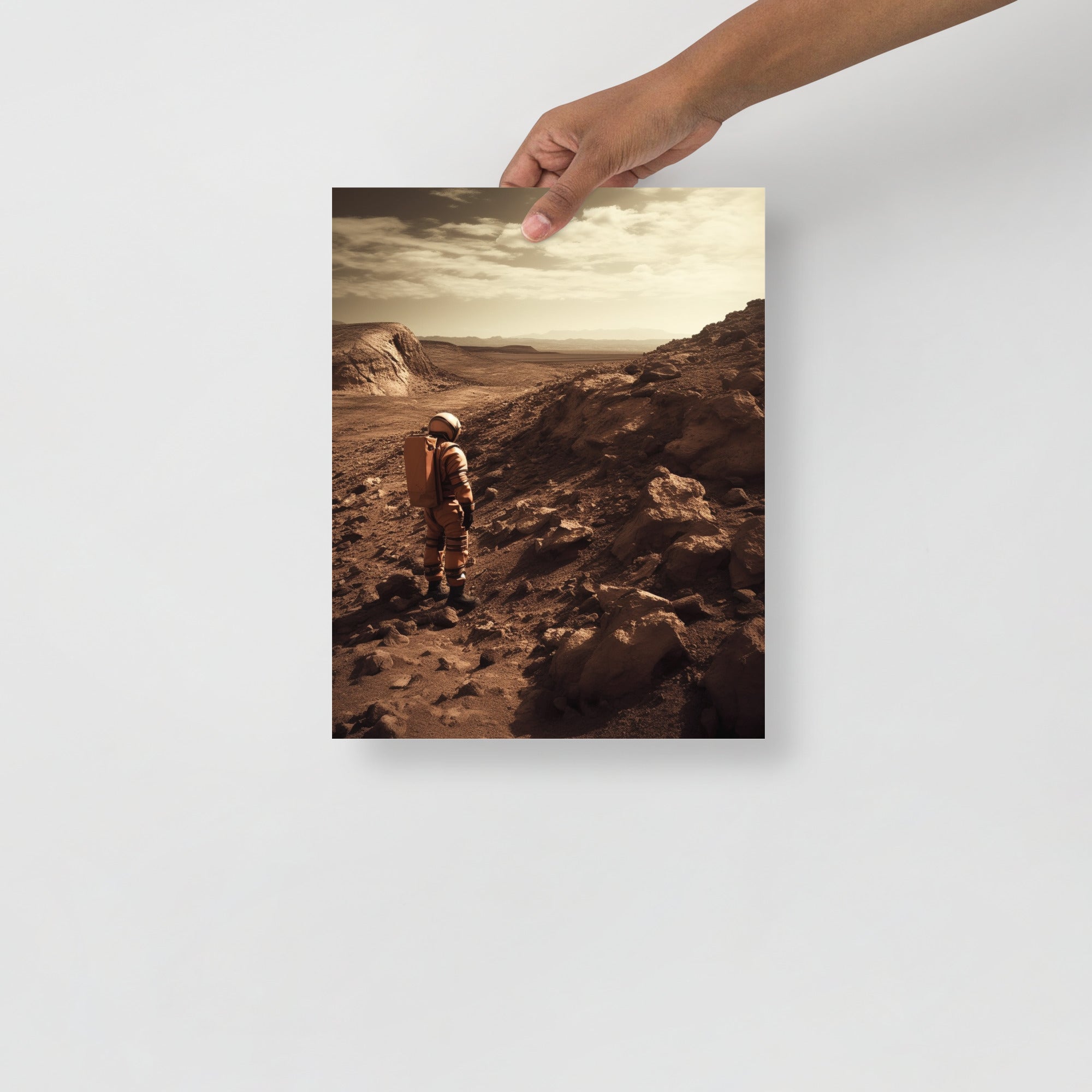 Stunning Red Mars Terrain Art Poster by Visual Verse - Image 2