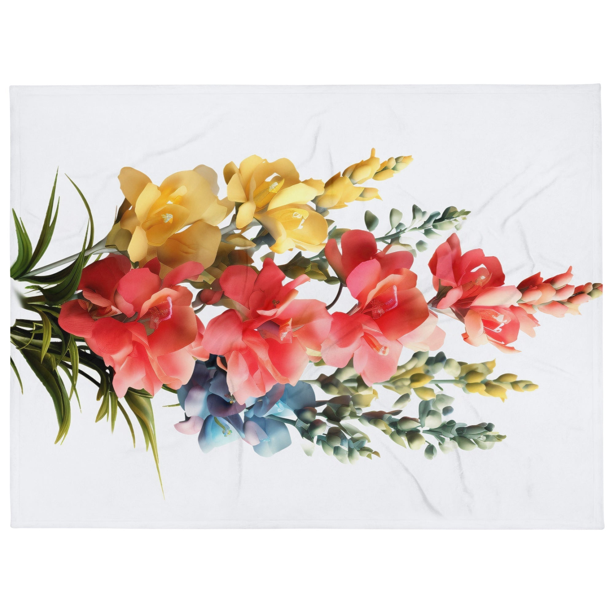 Summer Snapdragon Flower Blanket by Visual Verse - Image 1