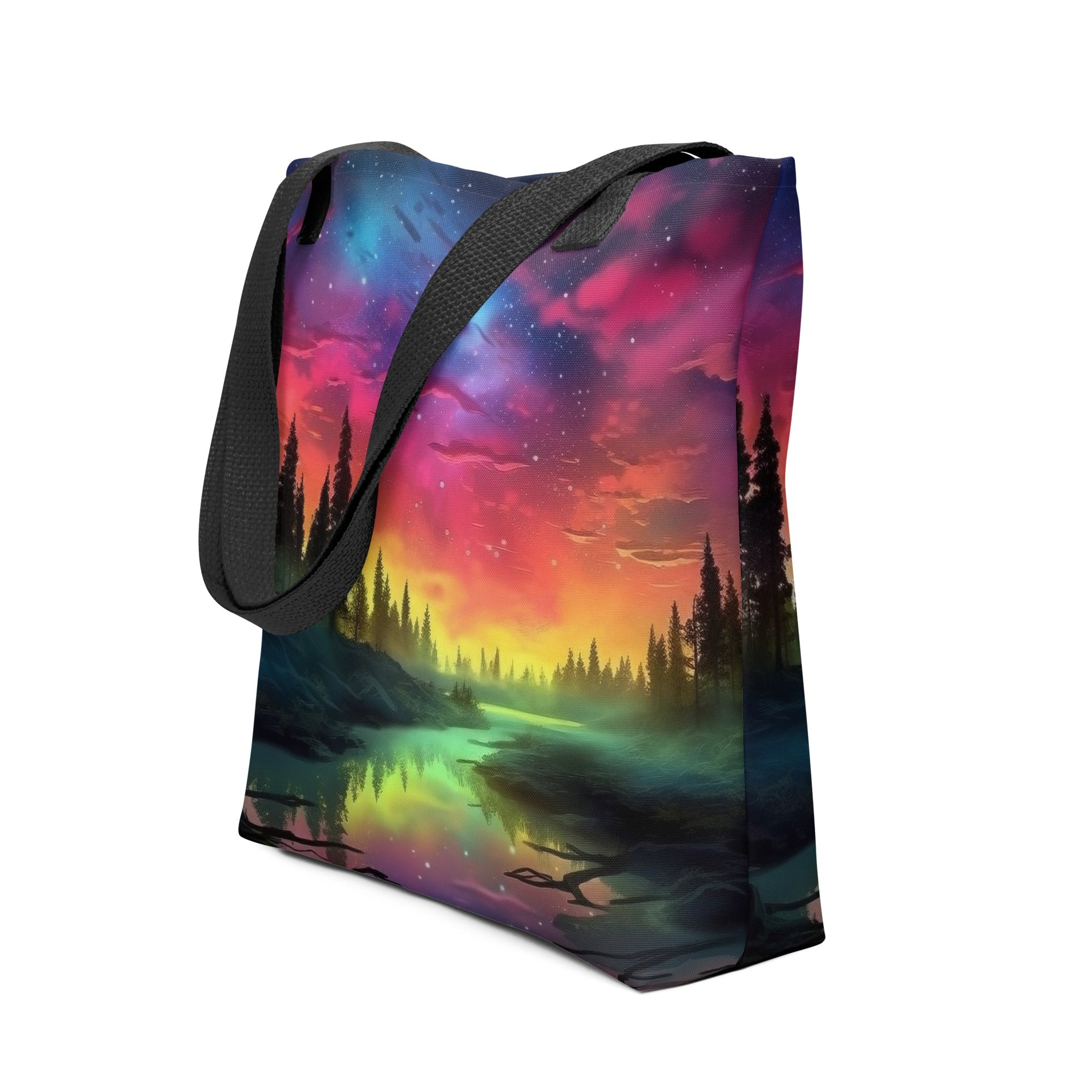 Sunset Landscape Tote Bag by Visual Verse - Image 1