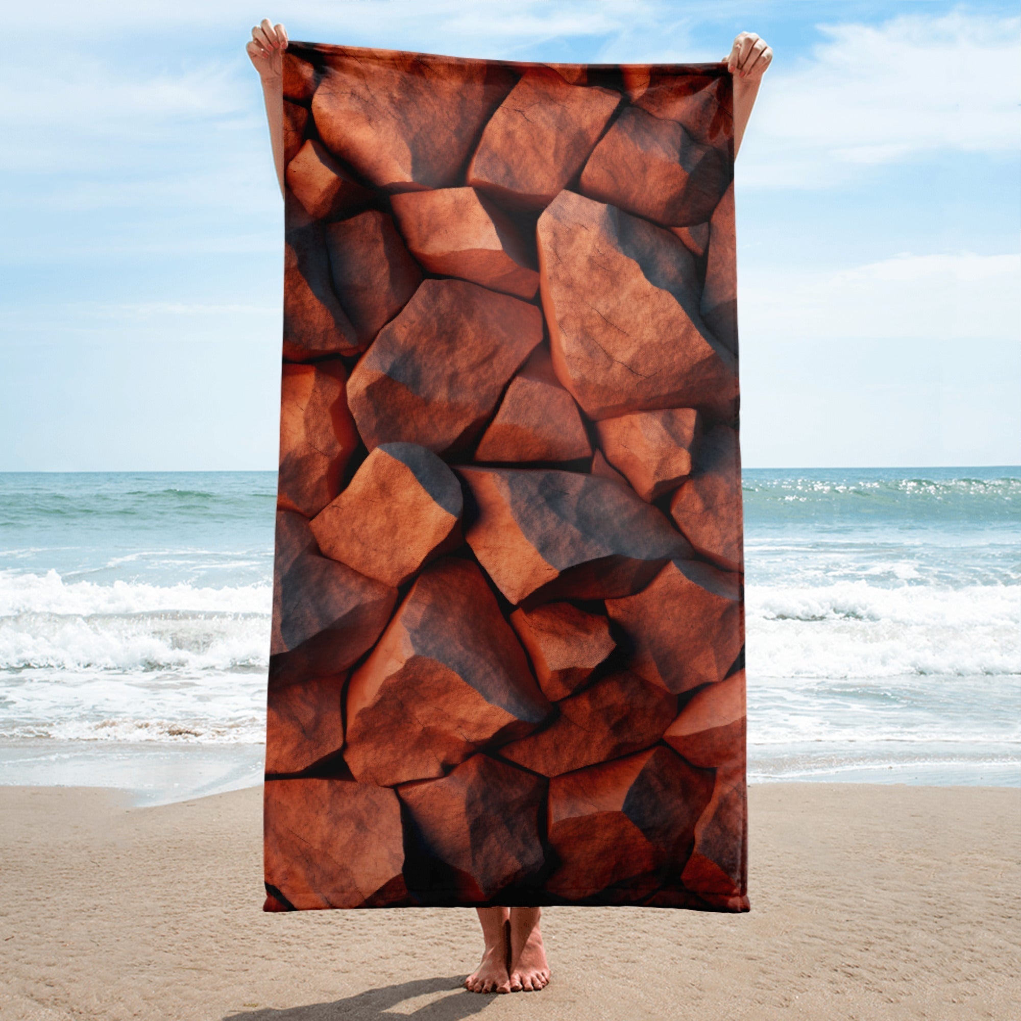 Sunstone Beach Towel by Visual Verse - Image 1