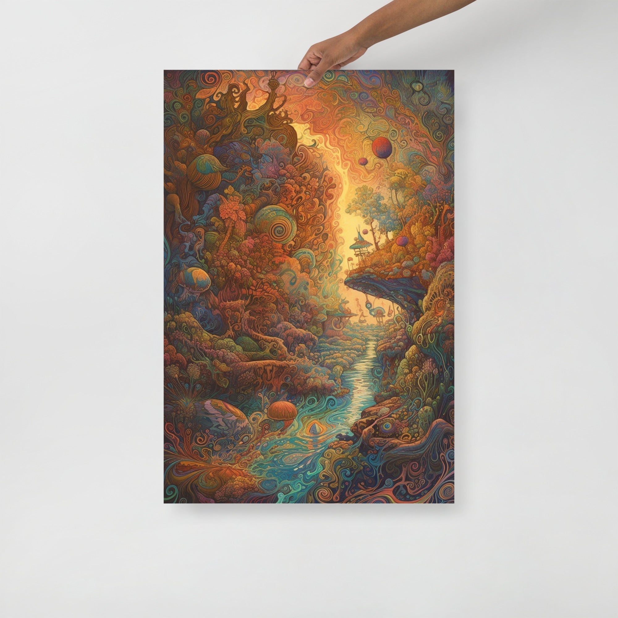 Surreal Dreamscape Fantasy Art Poster by Visual Verse - Image 1