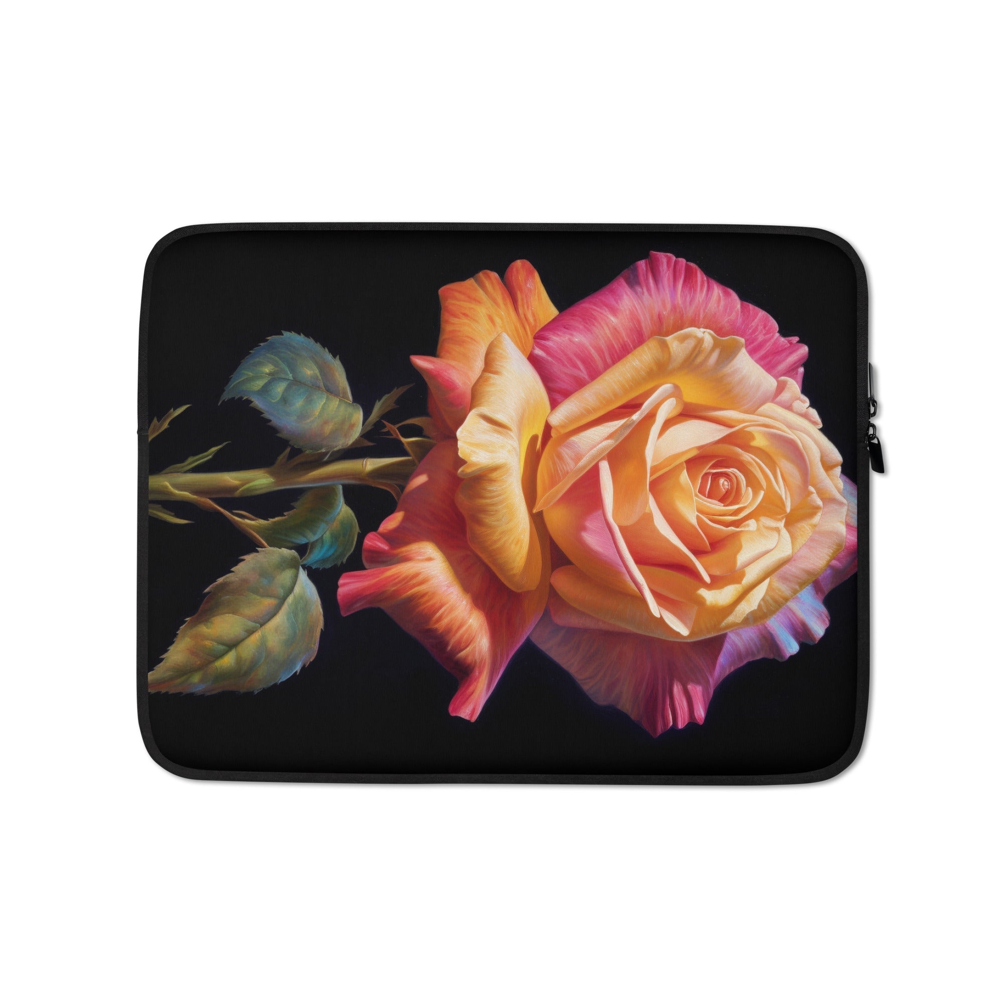 Sweet Rose Flower Laptop Sleeve by Visual Verse - Image 2