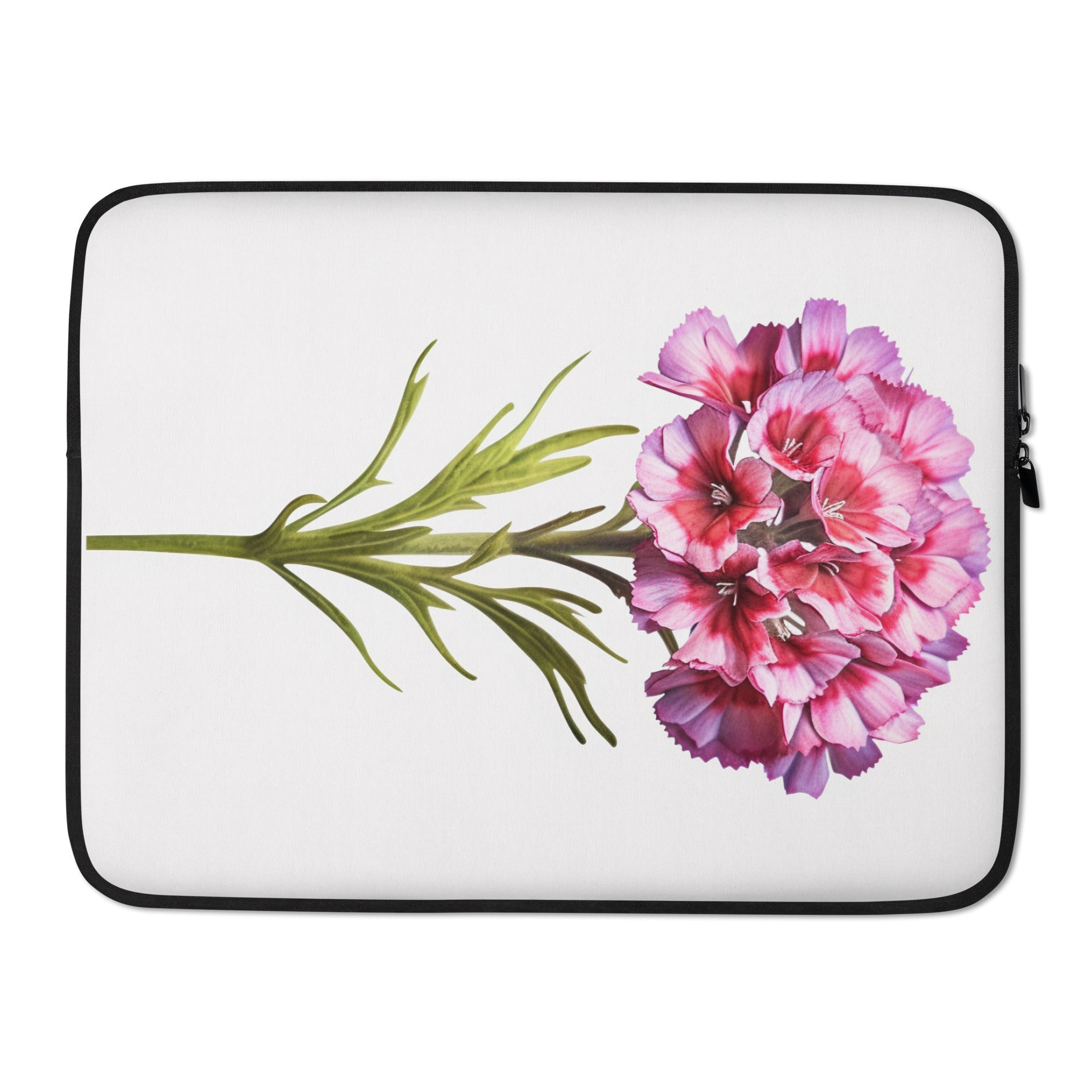 Sweet William Flower Laptop Sleeve by Visual Verse - Image 1