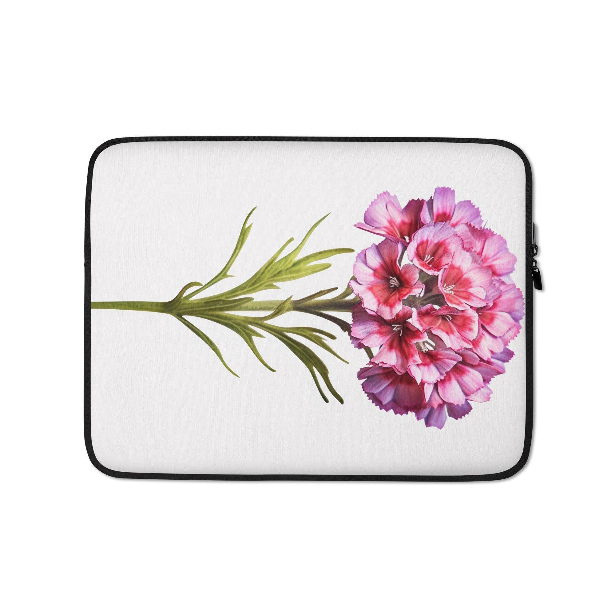 Sweet William Flower Laptop Sleeve by Visual Verse - Image 2