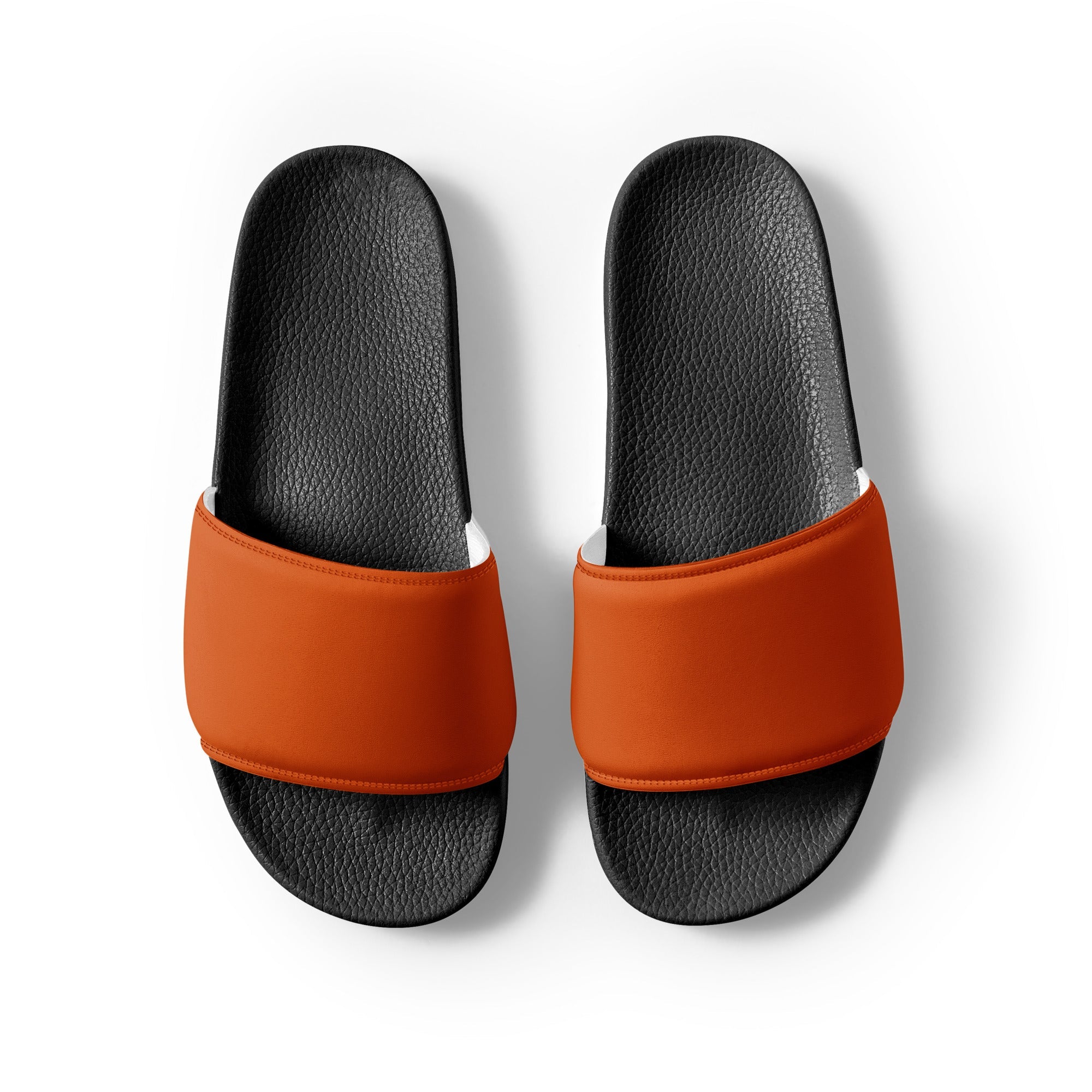 Syracuse Orange Color Men's Slides by Visual Verse - Image 2