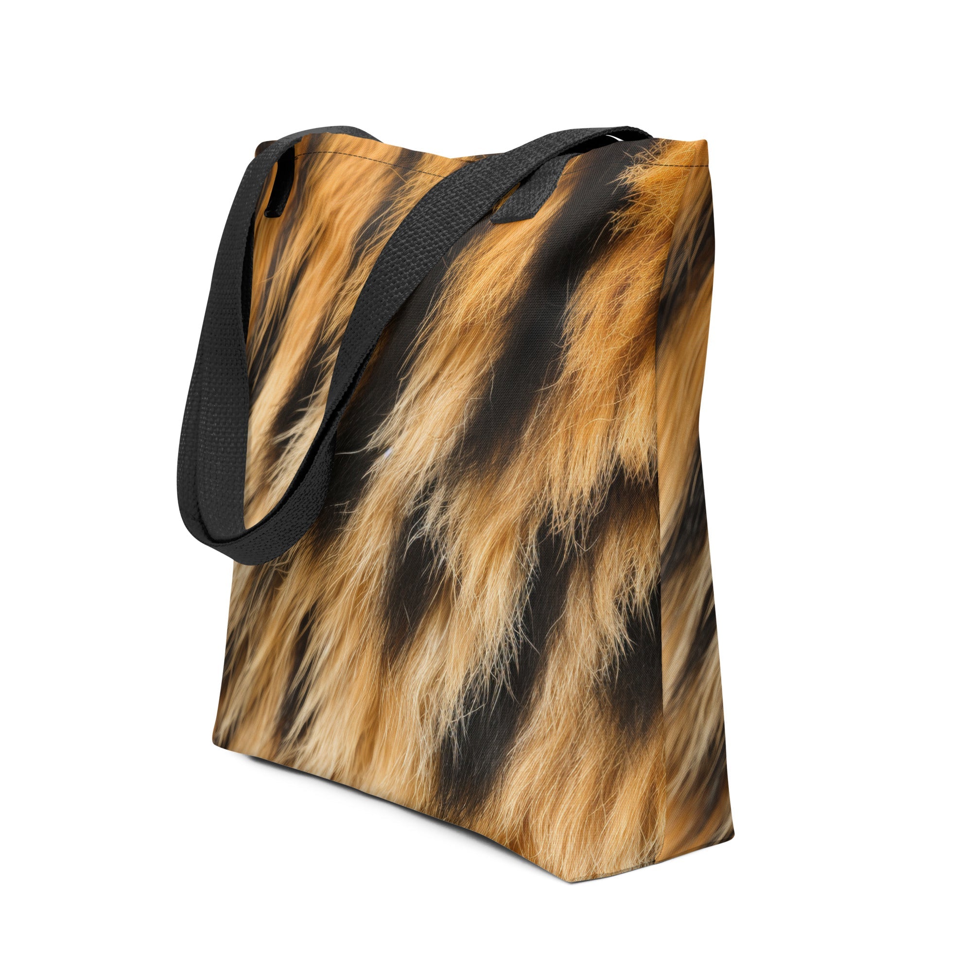 Tasmanian Tiger Fur Tote Bag by Visual Verse - Image 1