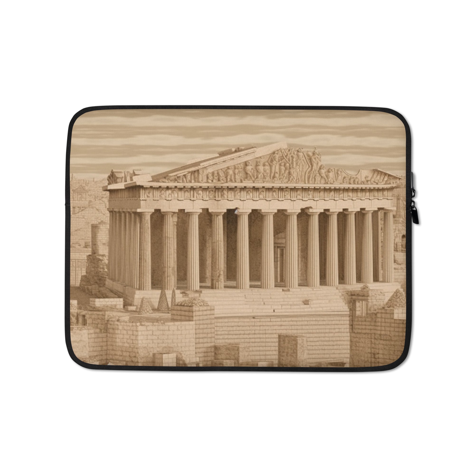 The Acropolis Greece Laptop Sleeve by Visual Verse - Image 2