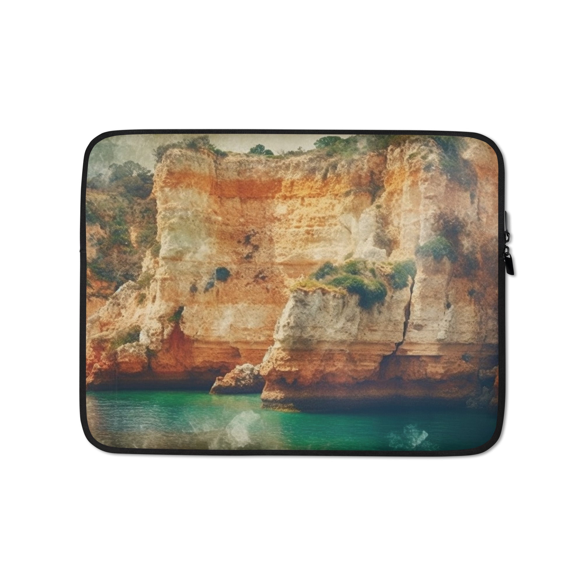 The Algarve Cliffs Portugal Laptop Sleeve by Visual Verse - Image 2