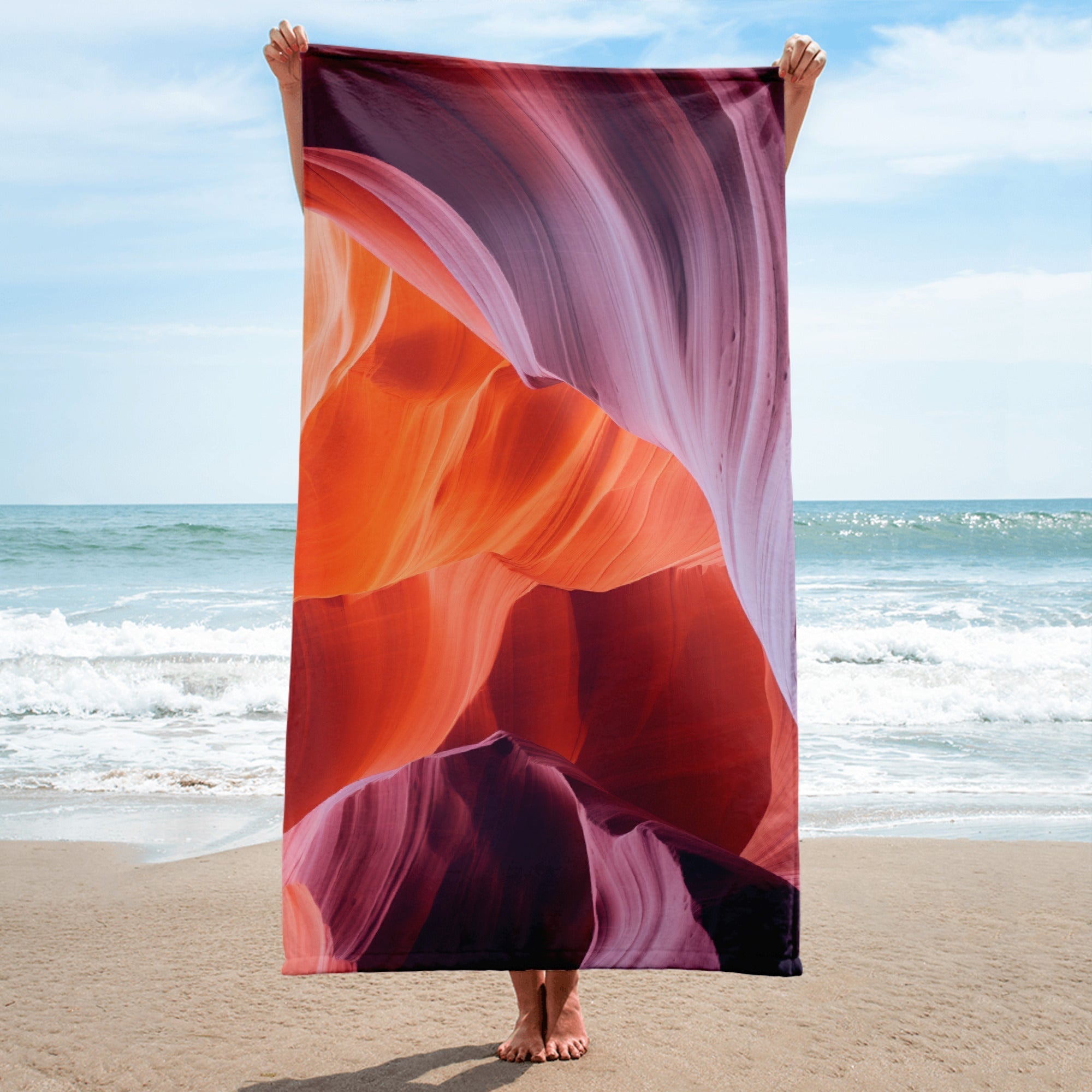 The Antelope Canyon USA Beach Towel by Visual Verse - Image 2