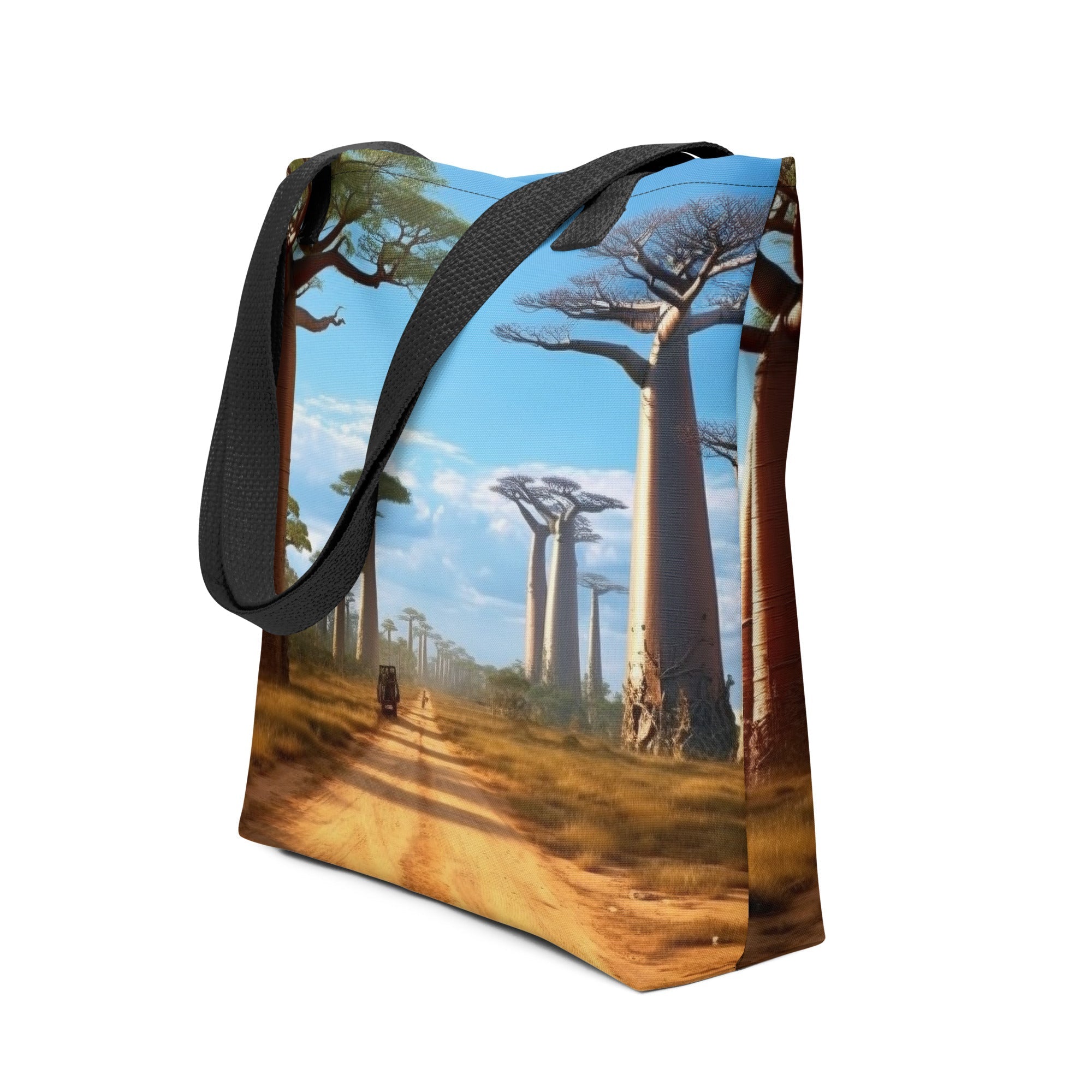 The Avenue of The Baobabs Madagascar Tote Bag by Visual Verse - Image 1