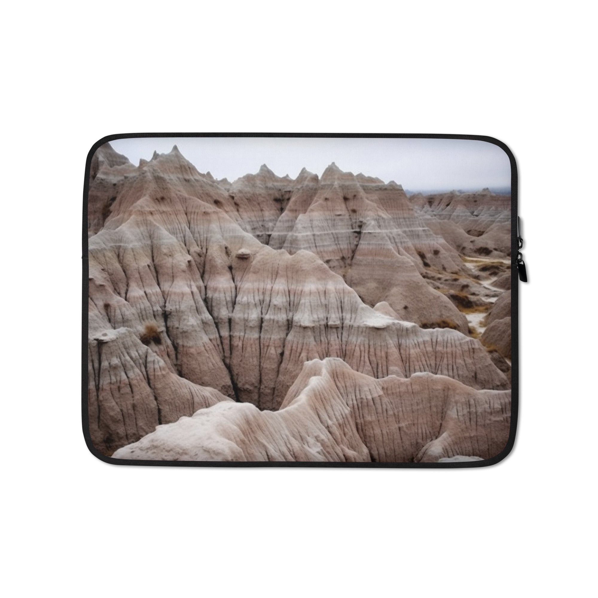 The Badlands National Park USA Laptop Sleeve by Visual Verse - Image 2