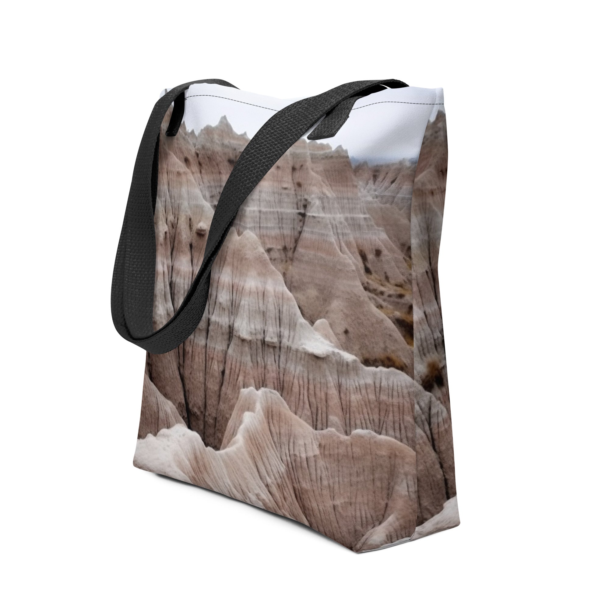 The Badlands National Park USA Tote Bag by Visual Verse - Image 1