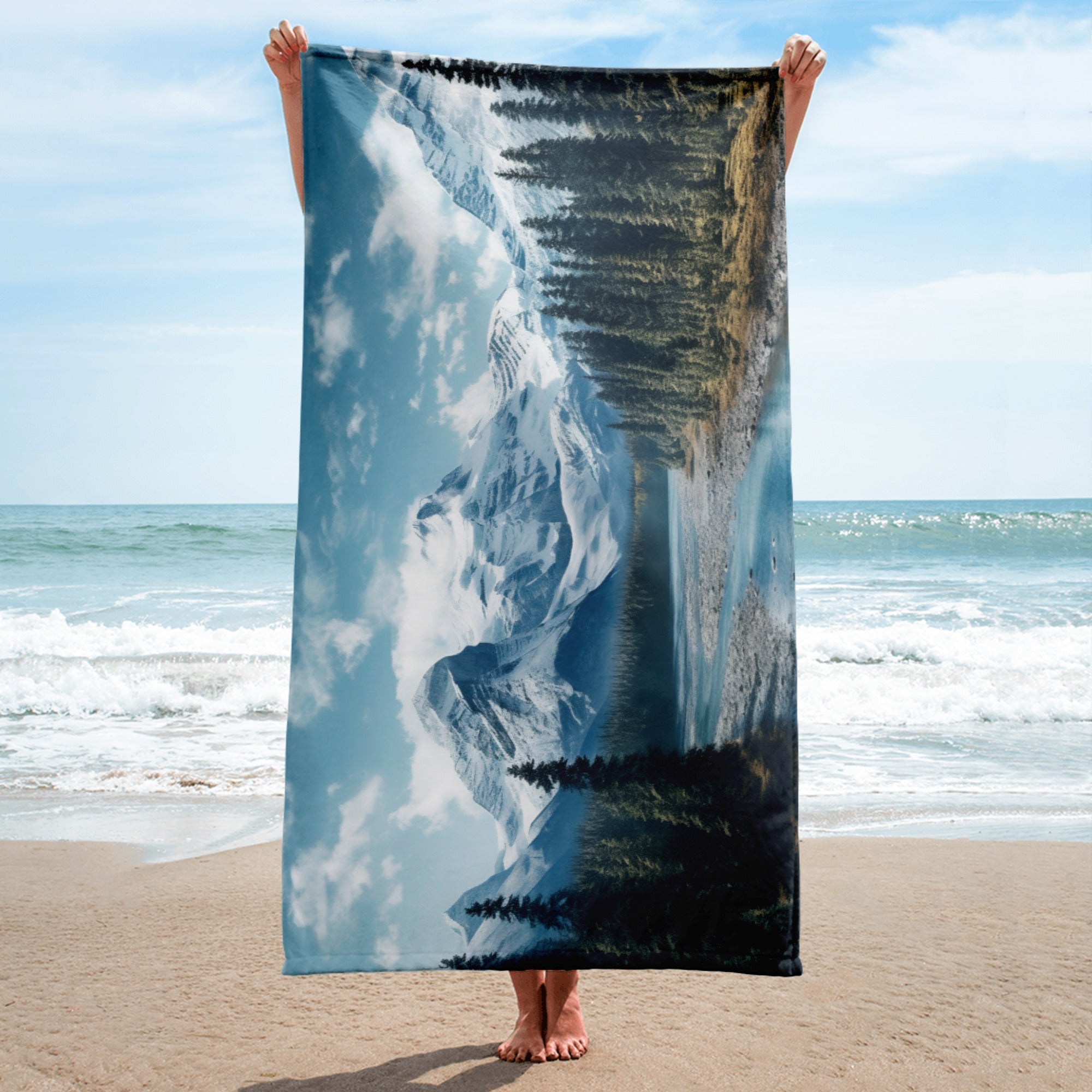 The Banff National Park Canada Beach Towel by Visual Verse - Image 2