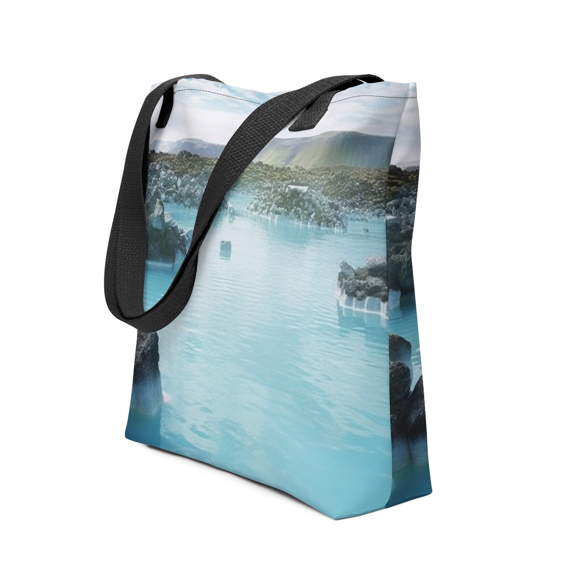 The Blue Lagoon Iceland Tote Bag by Visual Verse - Image 1