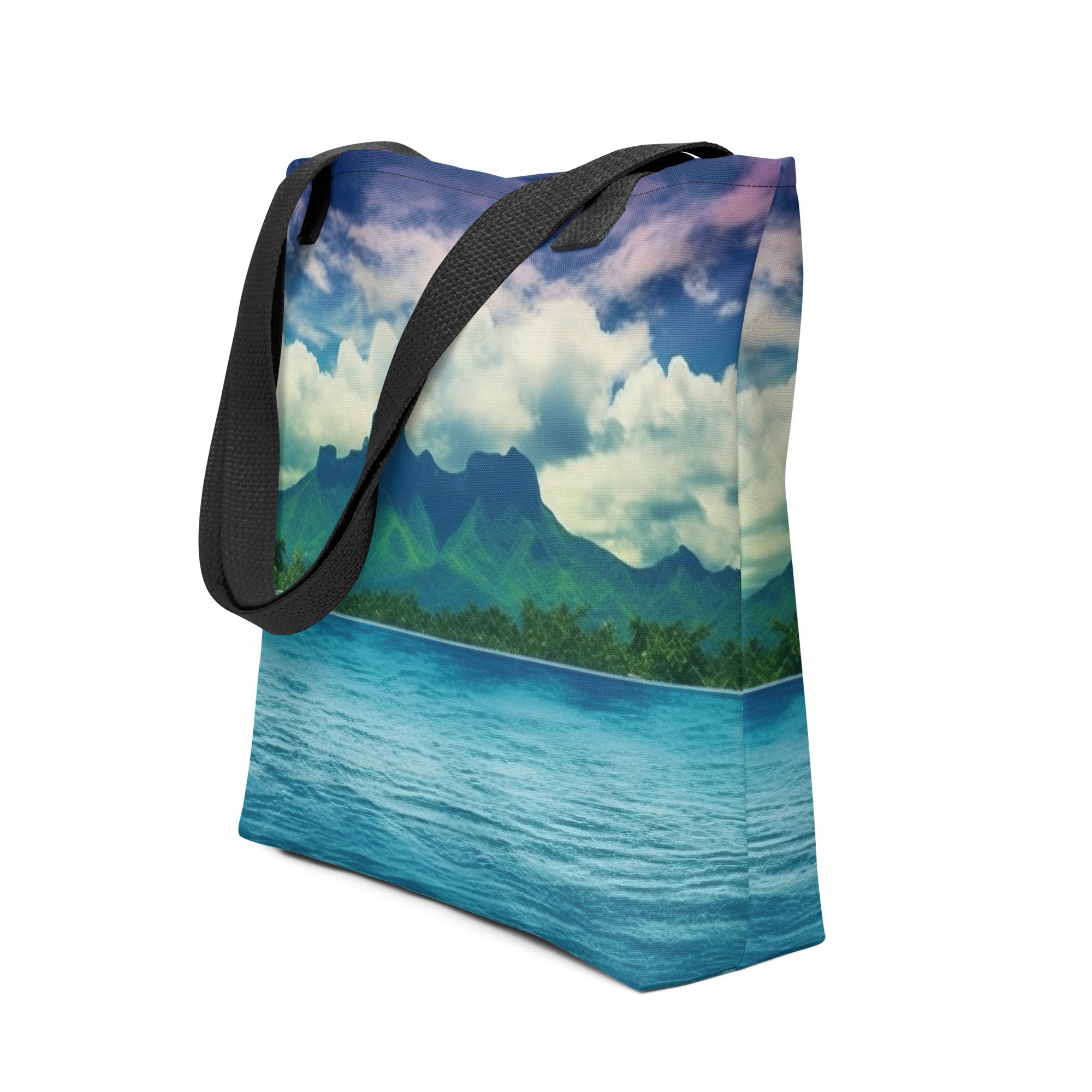 The Bora Bora Island French Polynesia Tote Bag by Visual Verse - Image 1