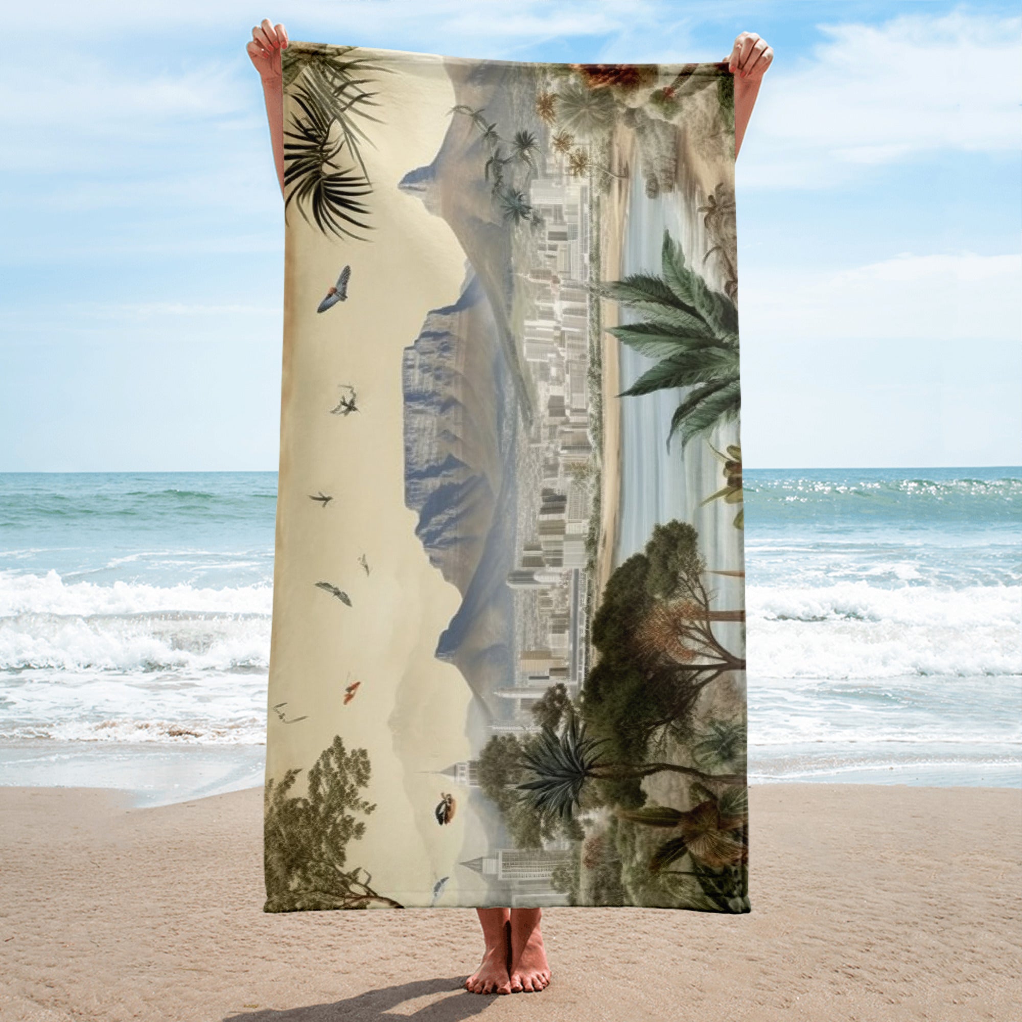 The Cape Town South Africa Beach Towel by Visual Verse - Image 2