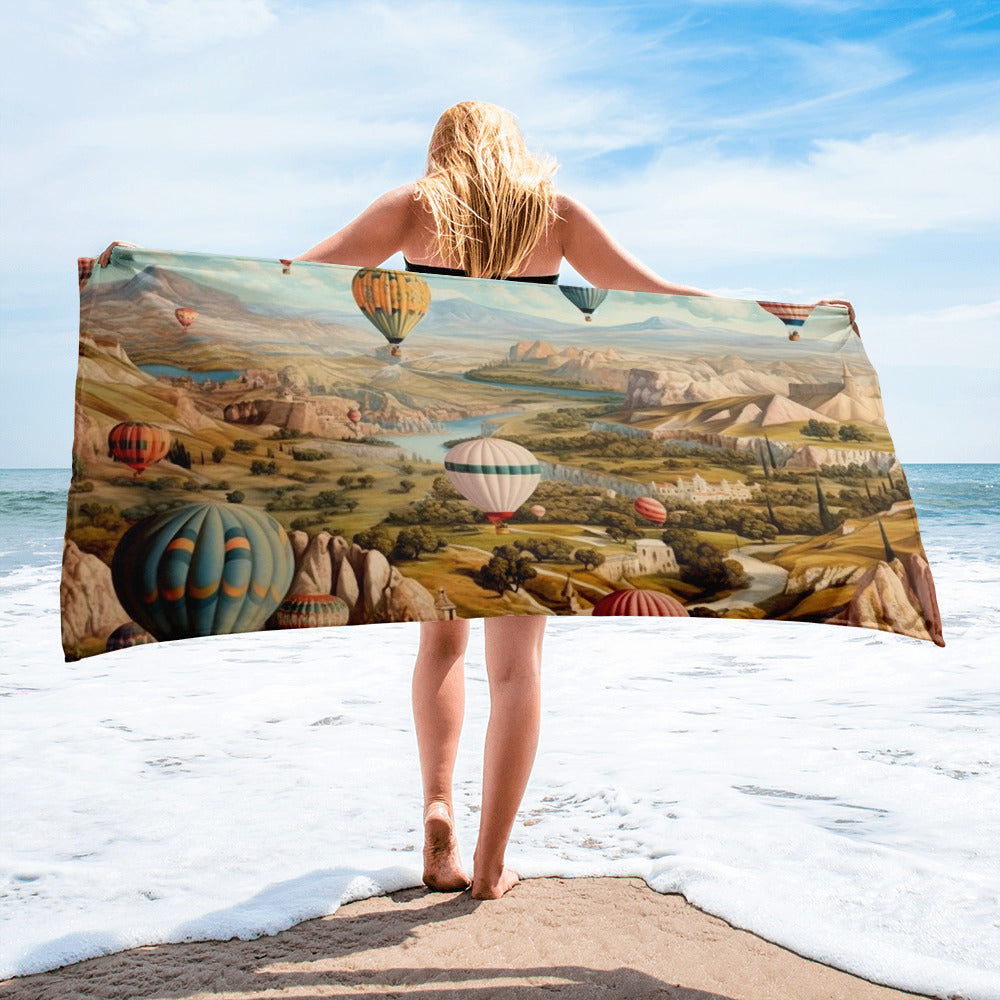 The Cappadocia Turkey Beach Towel by Visual Verse - Image 1