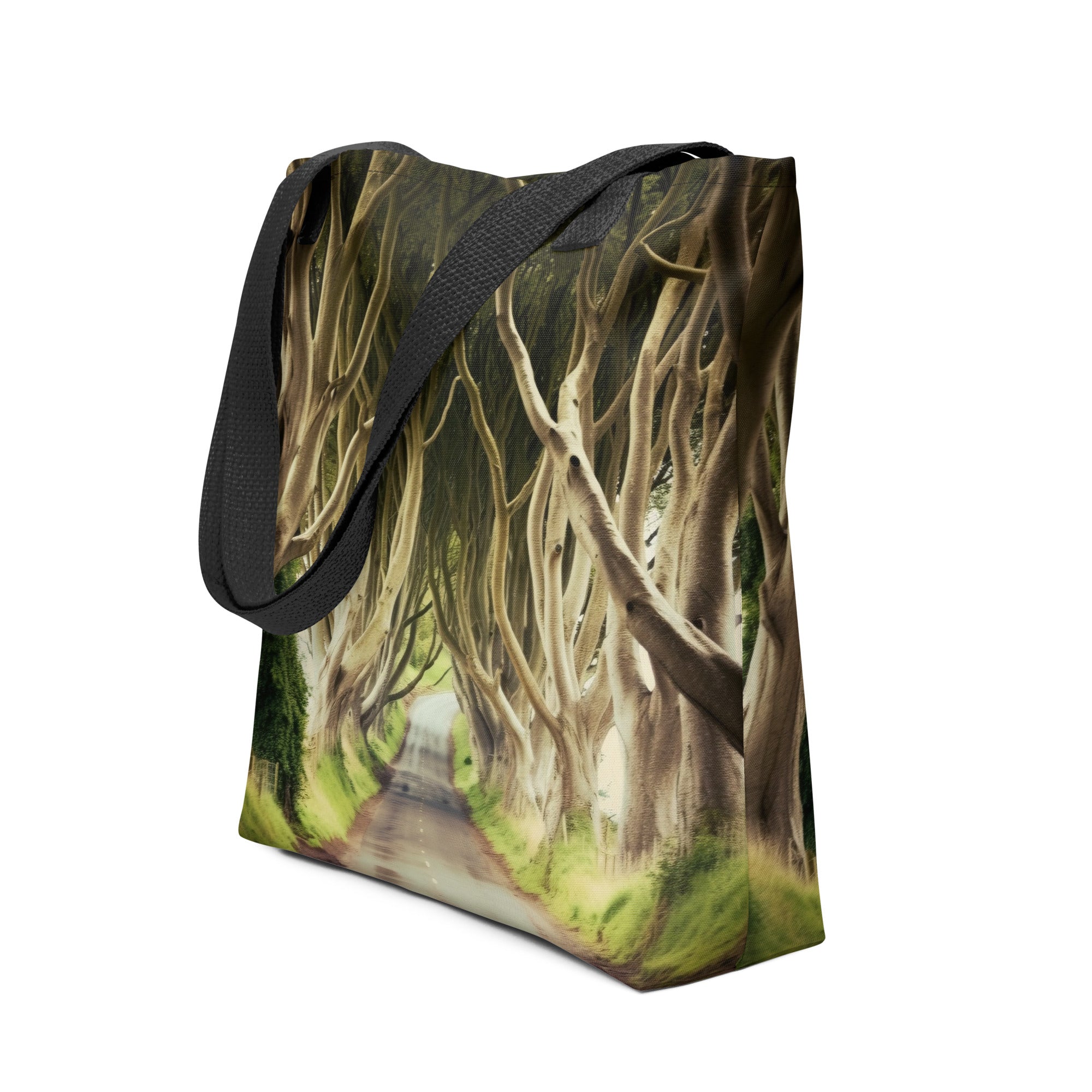 The Dark Hedges Northern Ireland Tote Bag by Visual Verse - Image 1