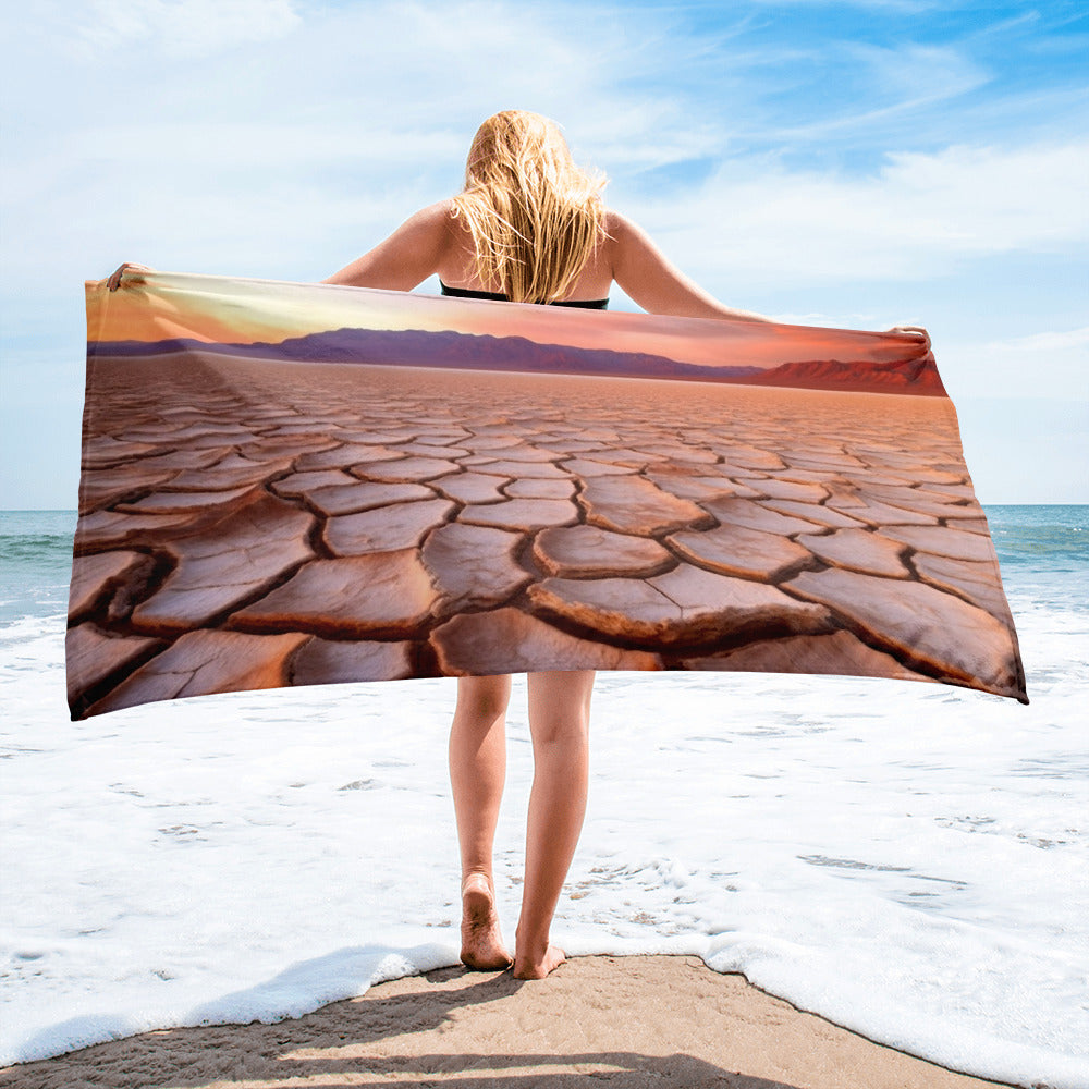 The Death Valley USA Beach Towel by Visual Verse - Image 1