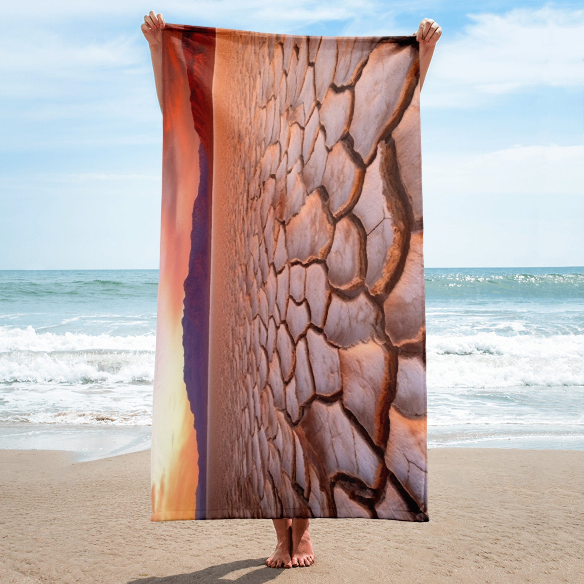 The Death Valley USA Beach Towel by Visual Verse - Image 2