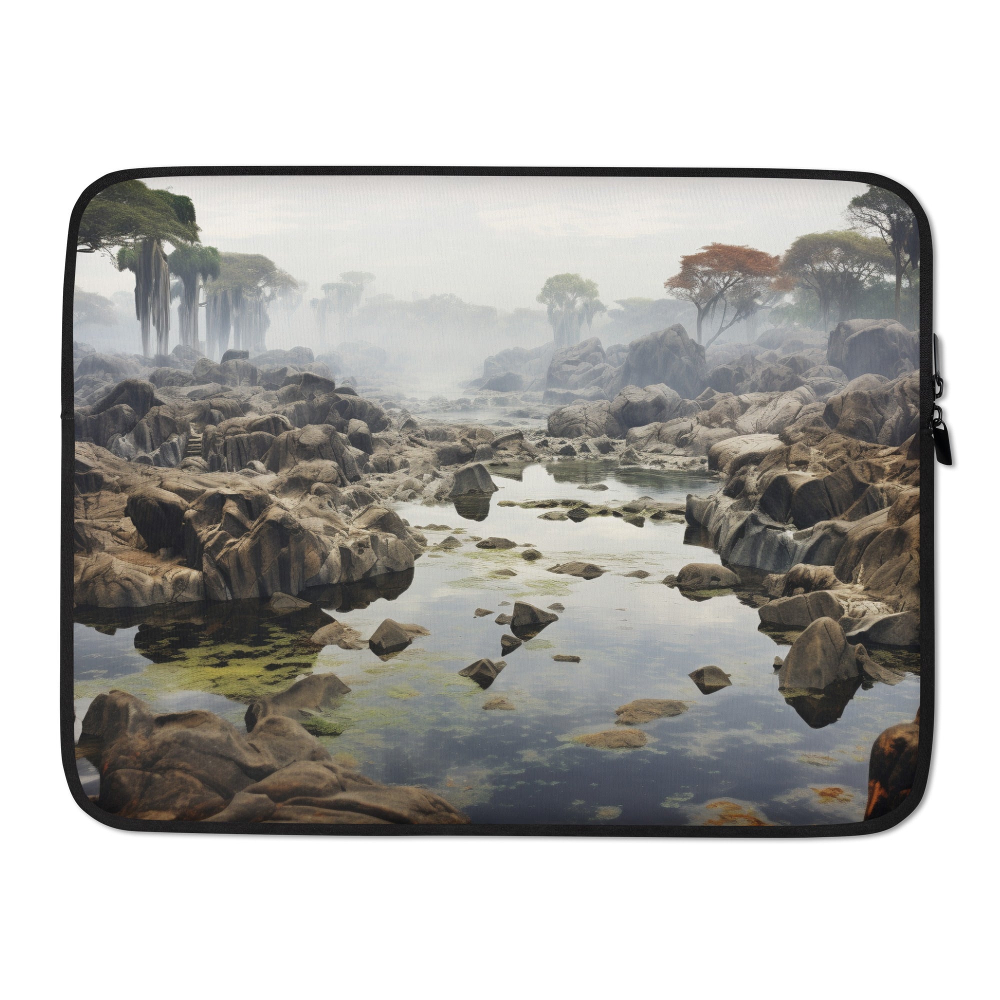 The Devils Pool Zambia Zimbabwe Laptop Sleeve by Visual Verse - Image 1