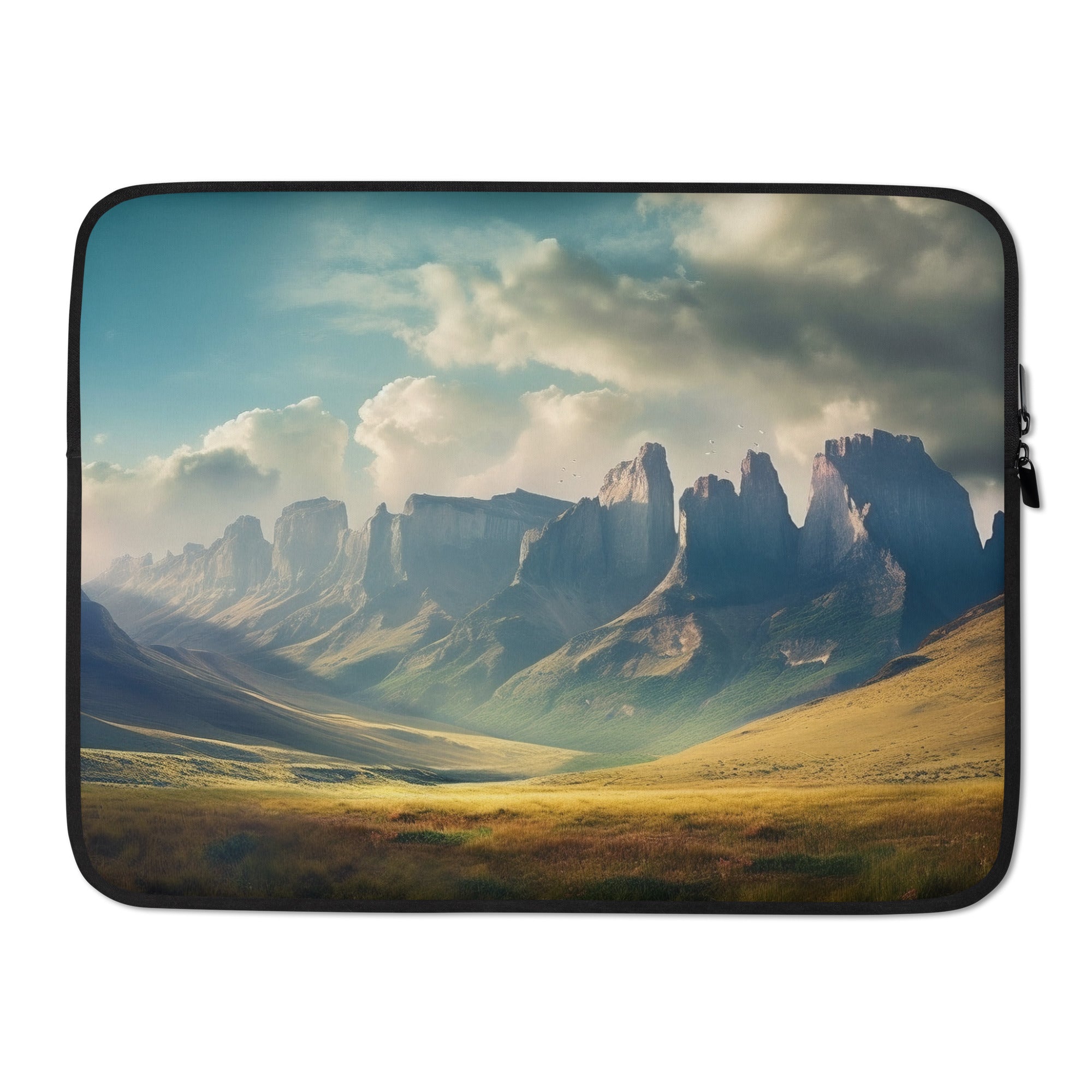 The Drakensberg Mountains South Africa Laptop Sleeve by Visual Verse - Image 1