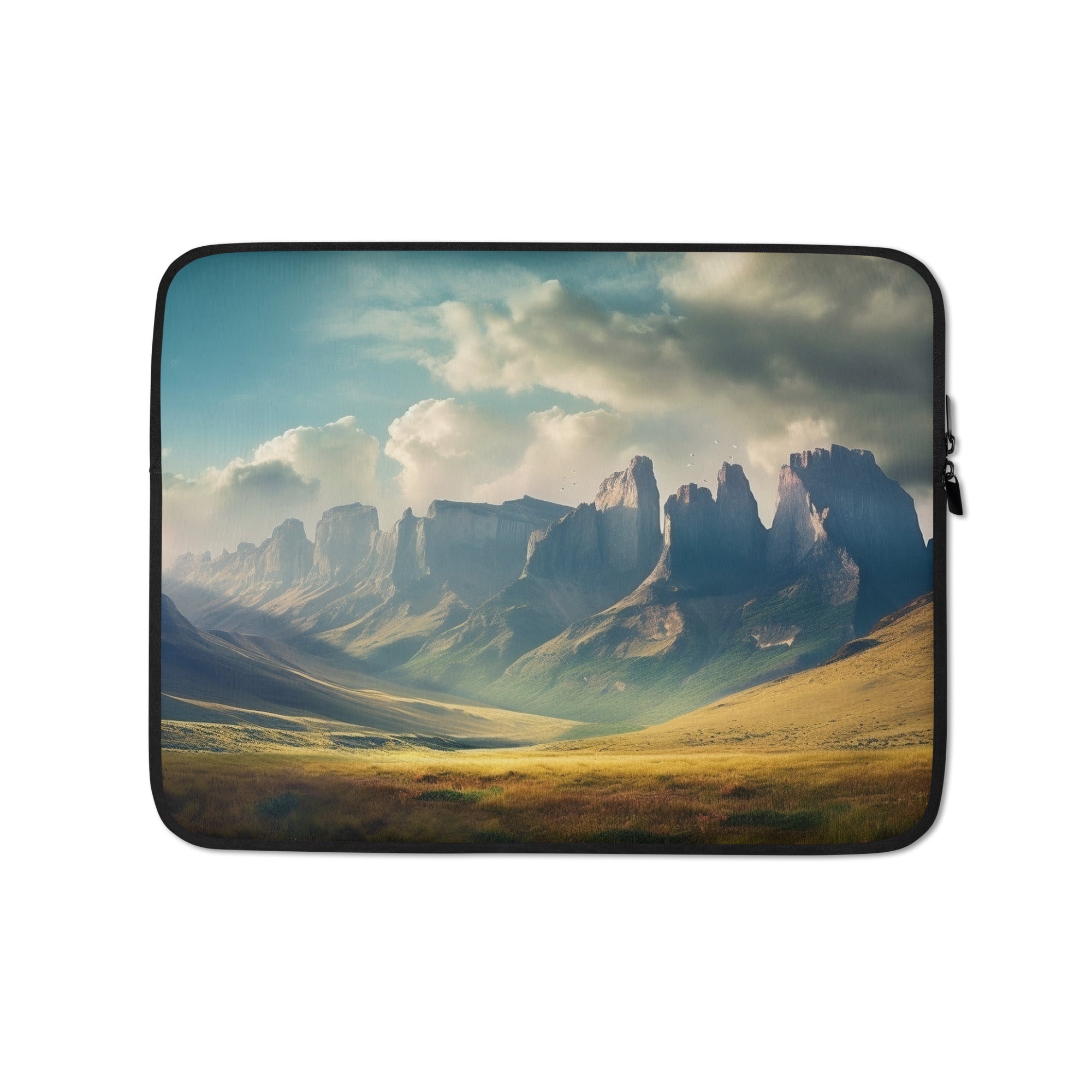 The Drakensberg Mountains South Africa Laptop Sleeve by Visual Verse - Image 2