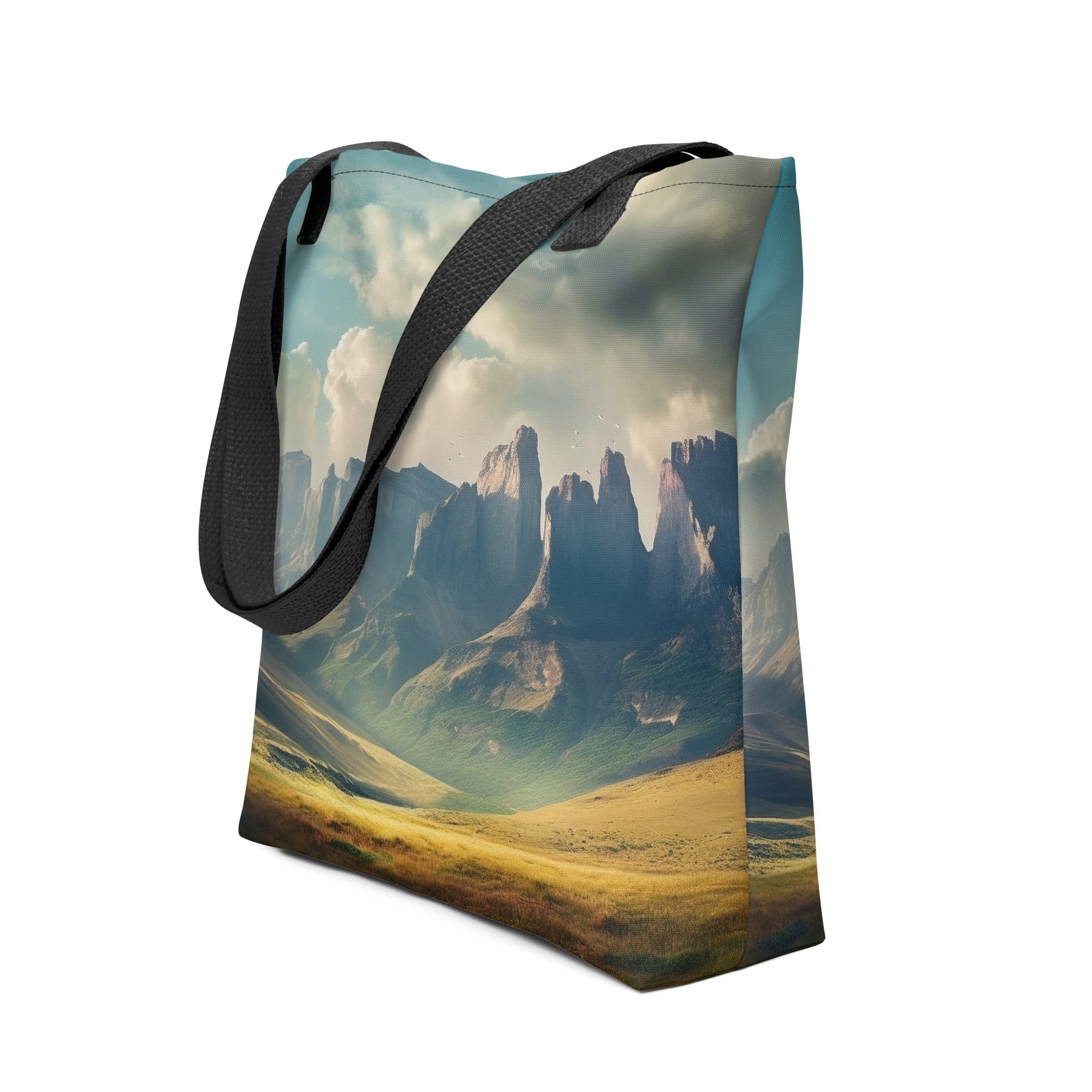 The Drakensberg Mountains South Africa Tote Bag by Visual Verse - Image 1