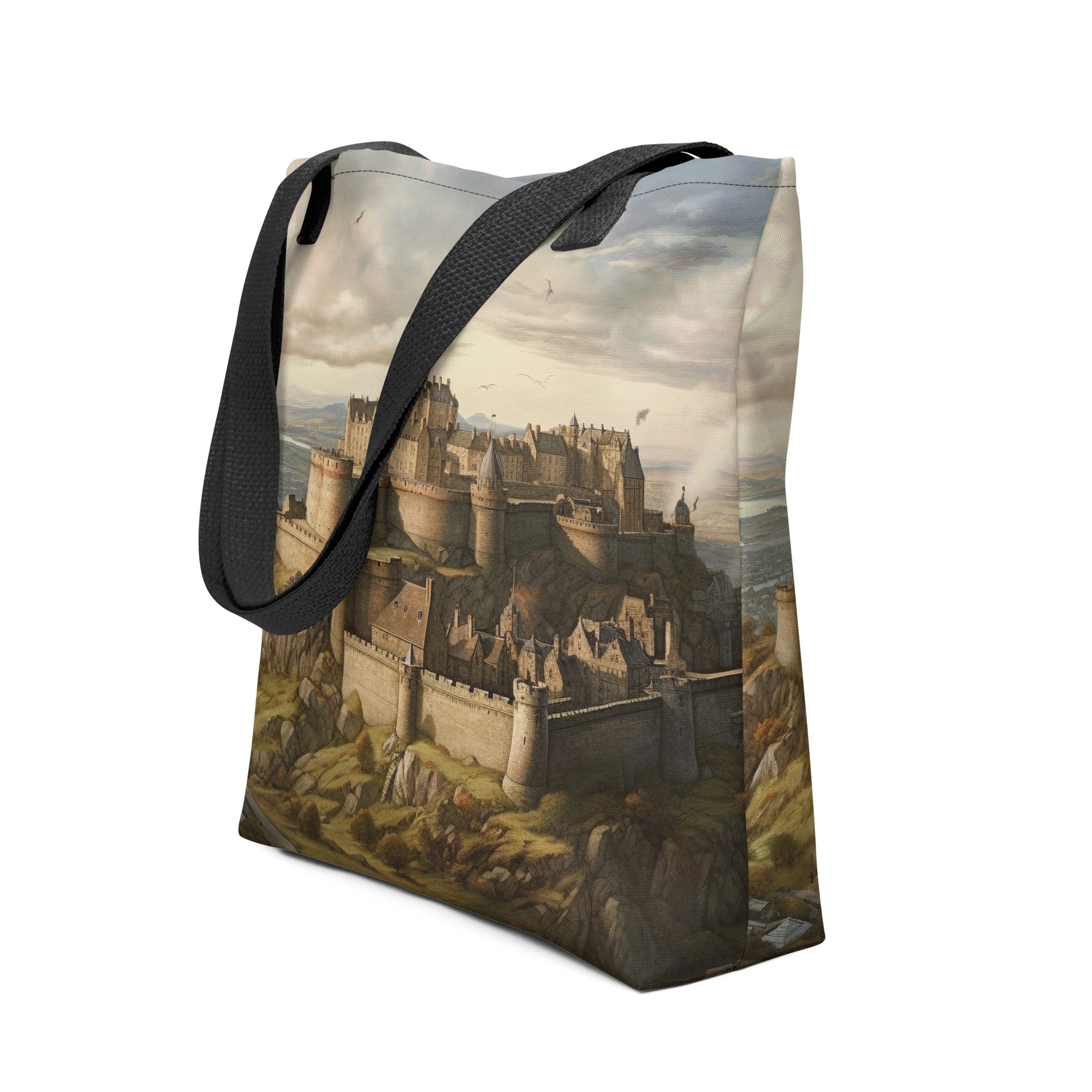 The Edinburgh Castle Scotland Tote Bag by Visual Verse - Image 1