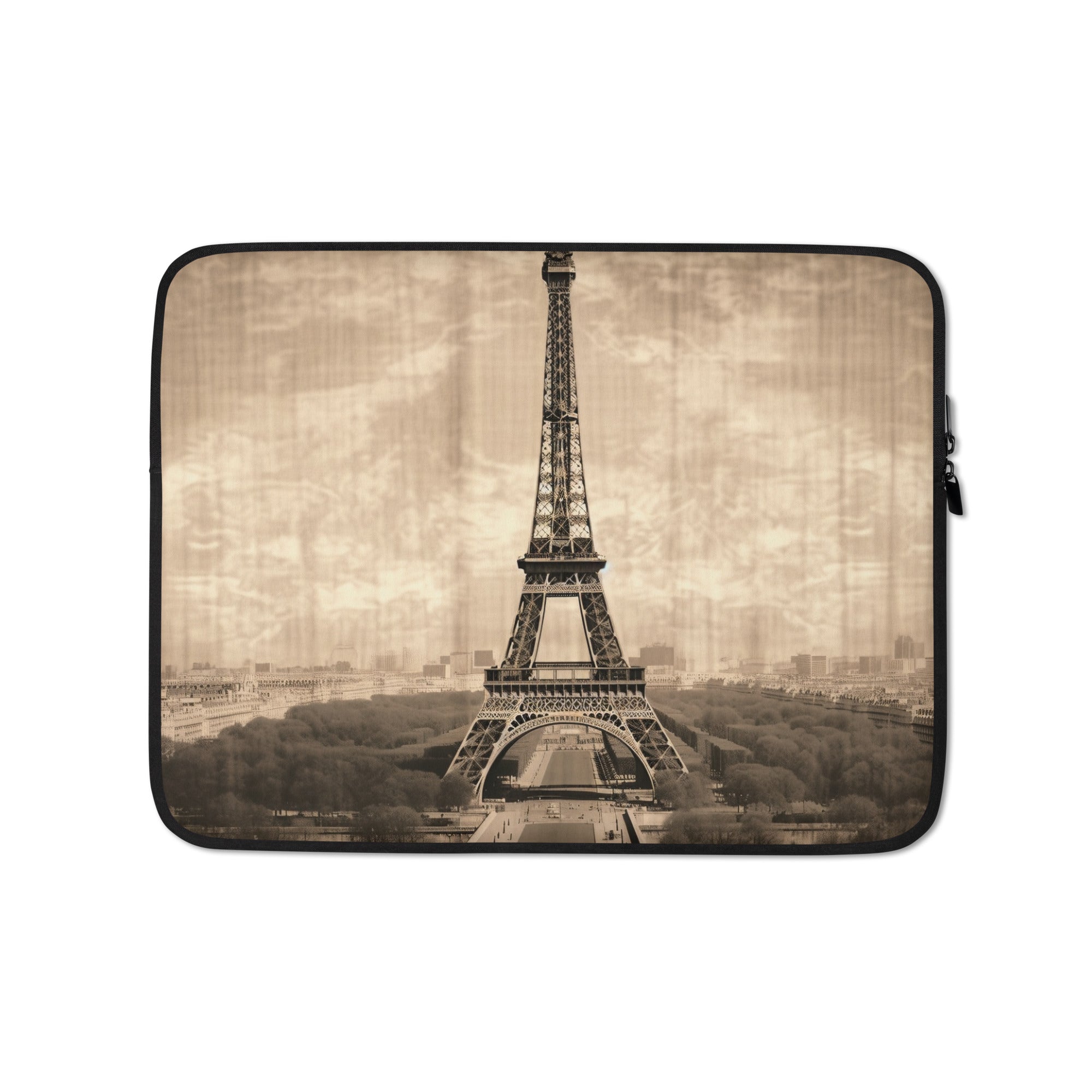 The Eiffel Tower France Laptop Sleeve by Visual Verse - Image 2