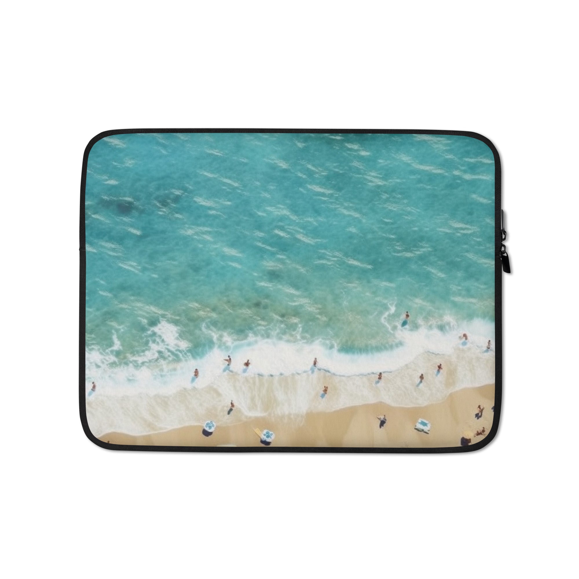 The Elafonisi Beach Greece Laptop Sleeve by Visual Verse - Image 2