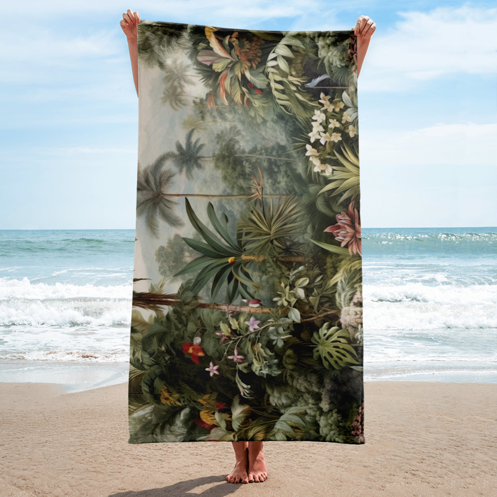 The Gardens By The Bay Singapore Beach Towel by Visual Verse - Image 2