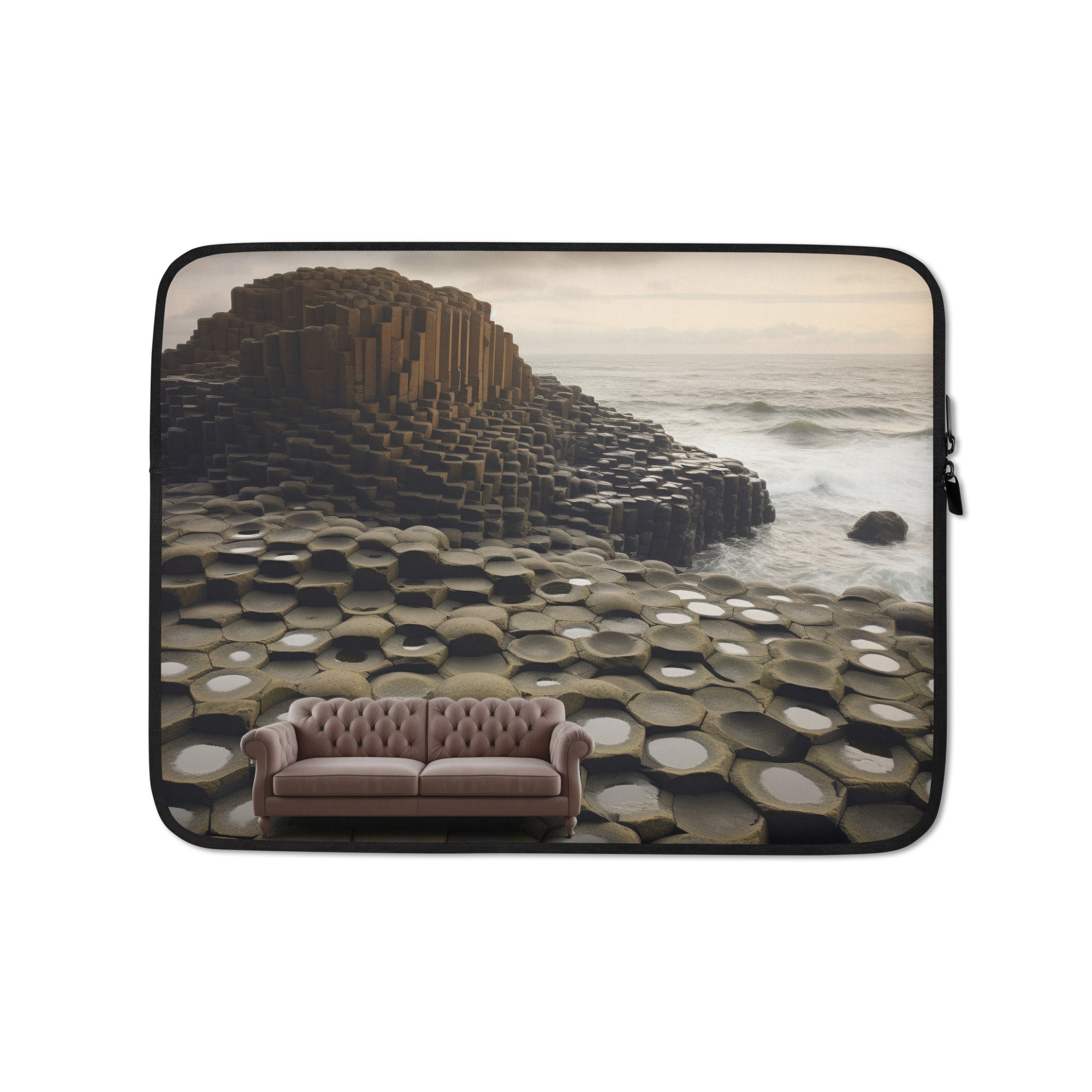 The Giants Causeway Northern Ireland Laptop Sleeve by Visual Verse - Image 2