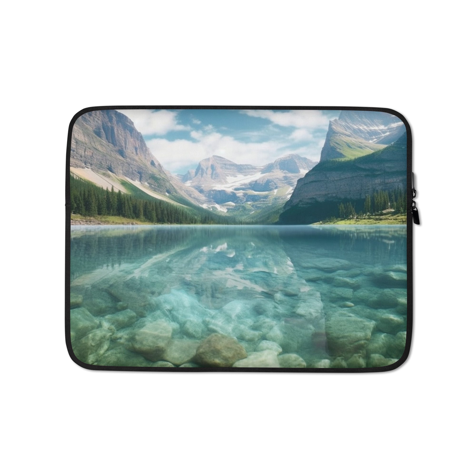 The Glacier National Park USA Laptop Sleeve by Visual Verse - Image 2