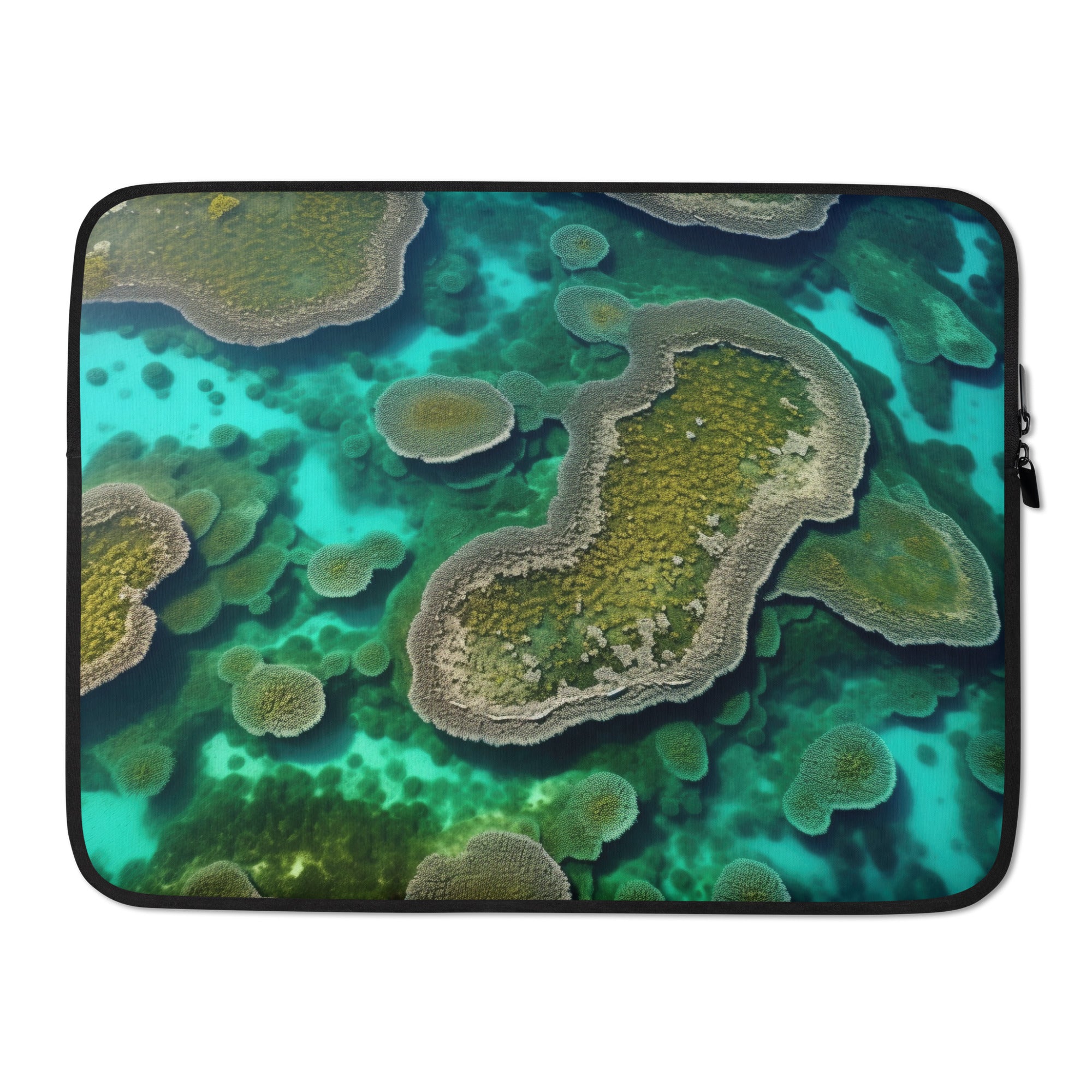 The Great Blue Hole Belize Laptop Sleeve by Visual Verse - Image 1