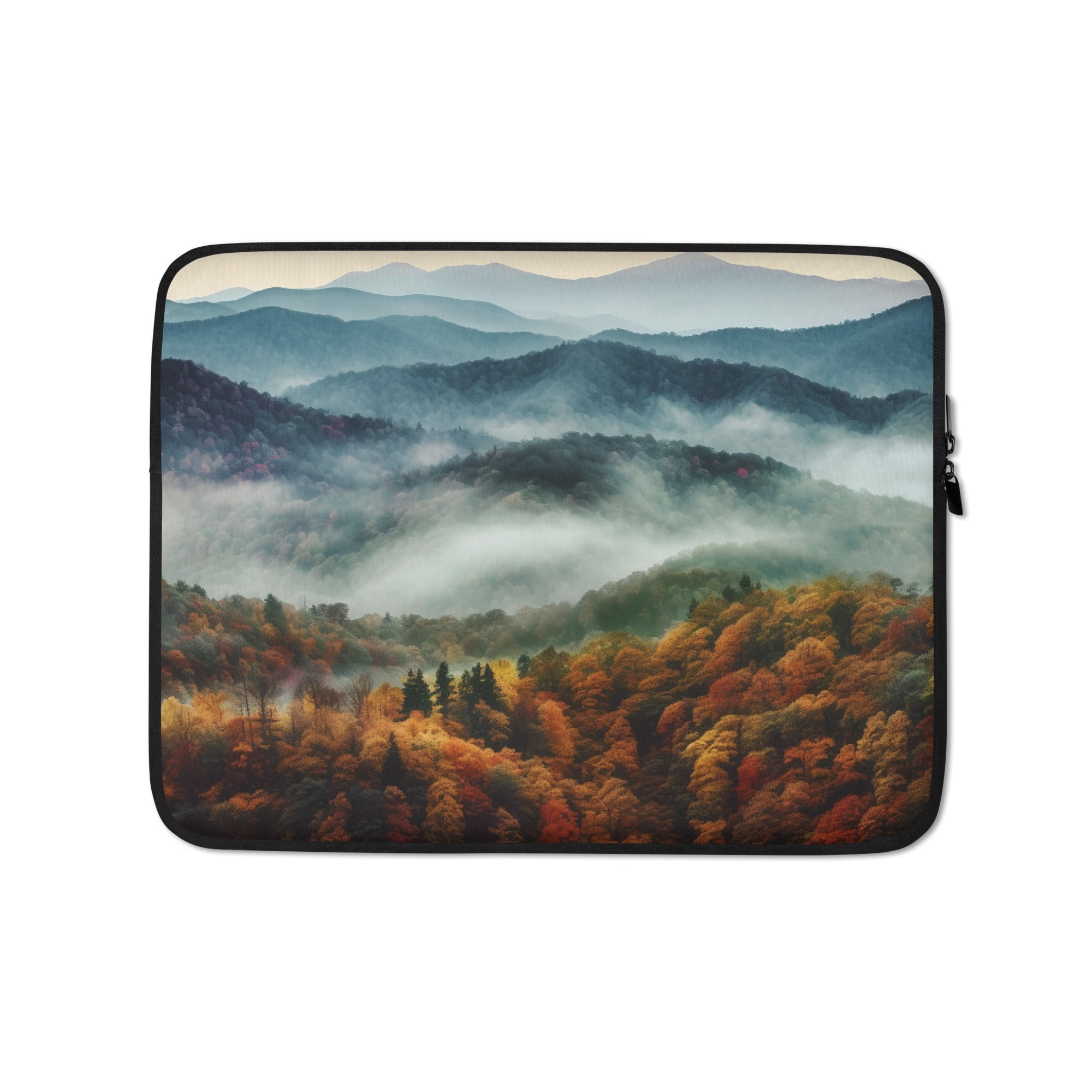 The Great Smoky Mountains National Park USA Laptop Sleeve by Visual Verse - Image 2