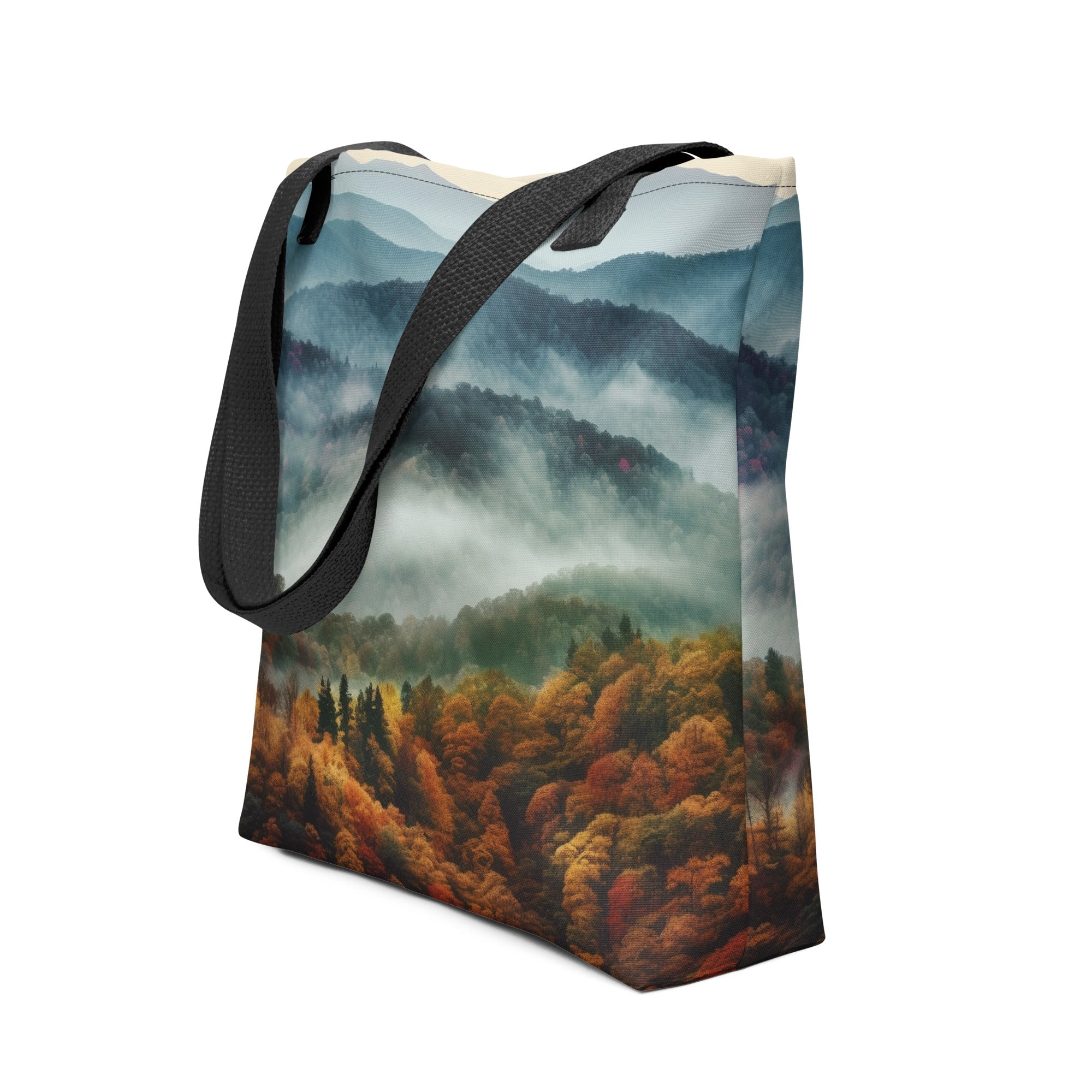 The Great Smoky Mountains National Park USA Tote Bag by Visual Verse - Image 1