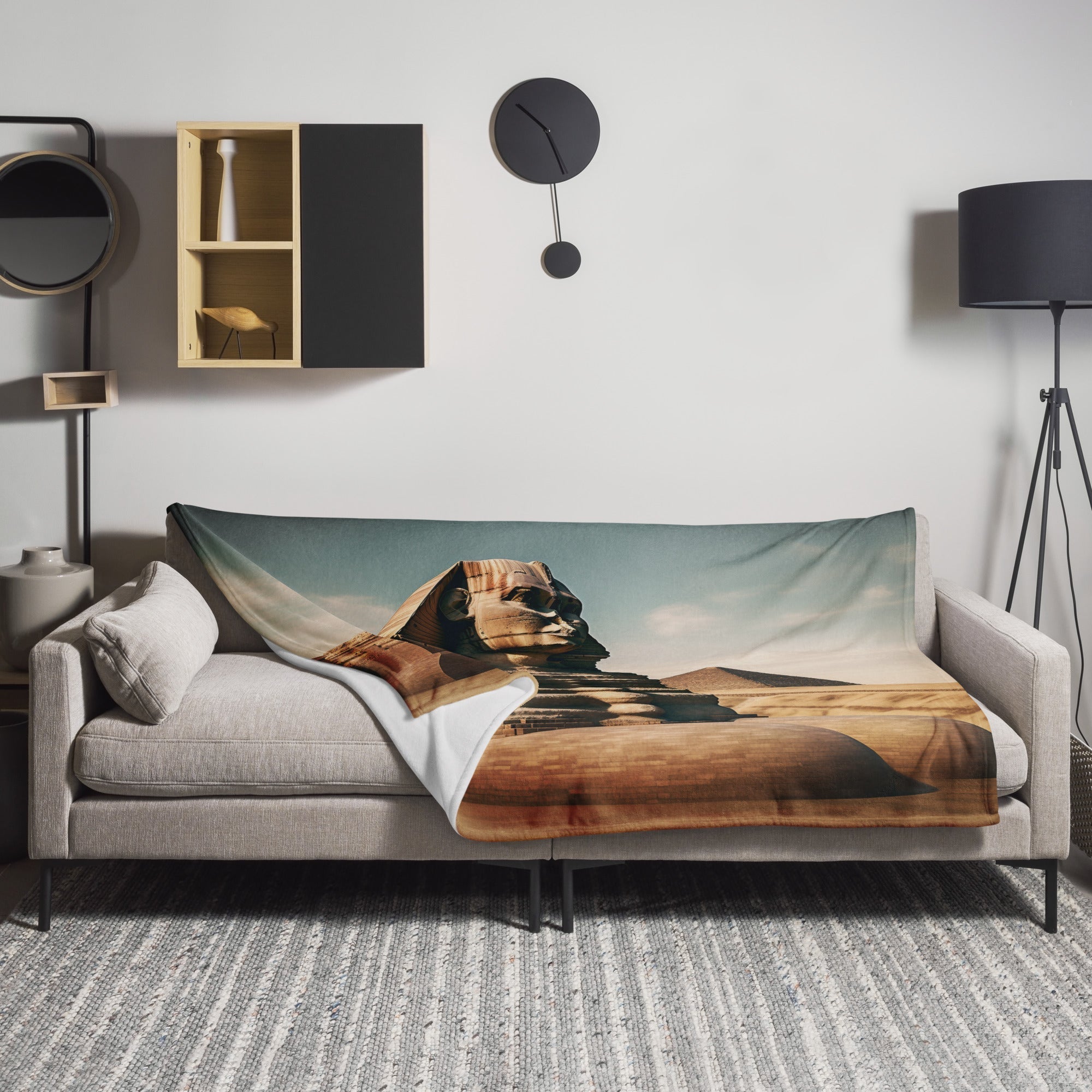 The Great Sphinx Egypt Blanket by Visual Verse - Image 1