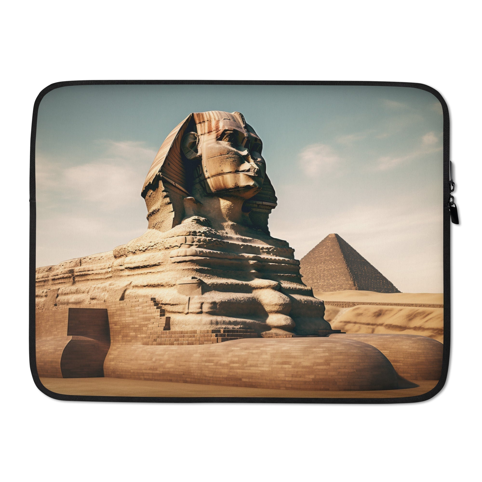 The Great Sphinx Egypt Laptop Sleeve by Visual Verse - Image 1