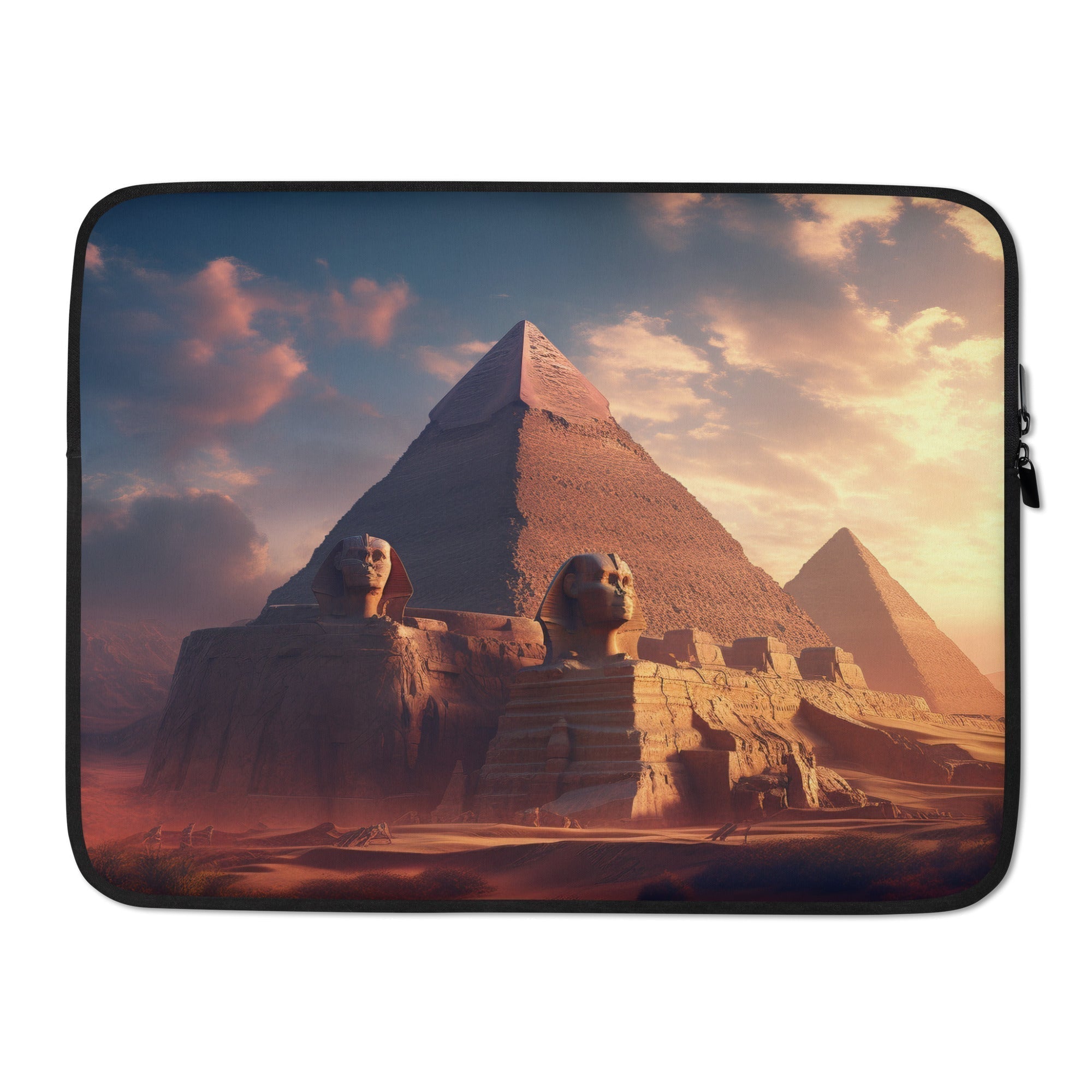 The Great Sphinx of Giza Egypt Laptop Sleeve by Visual Verse - Image 1