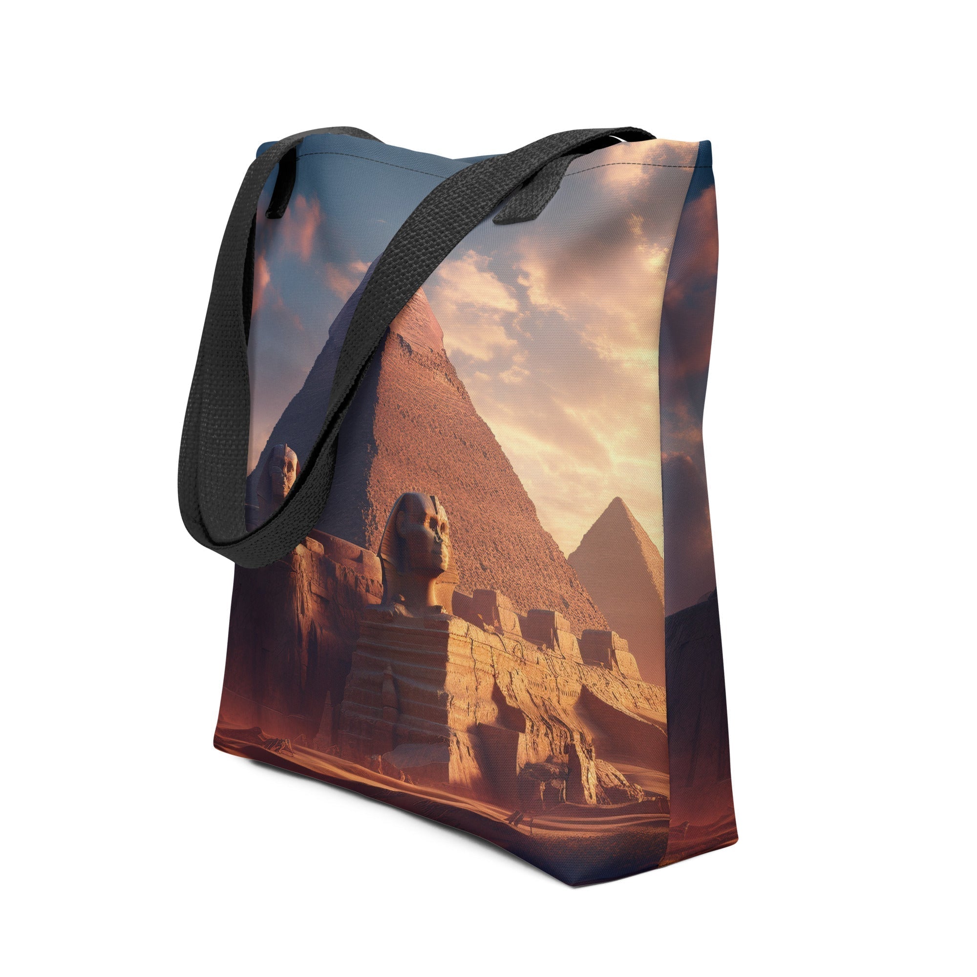 The Great Sphinx of Giza Egypt Tote Bag by Visual Verse - Image 1