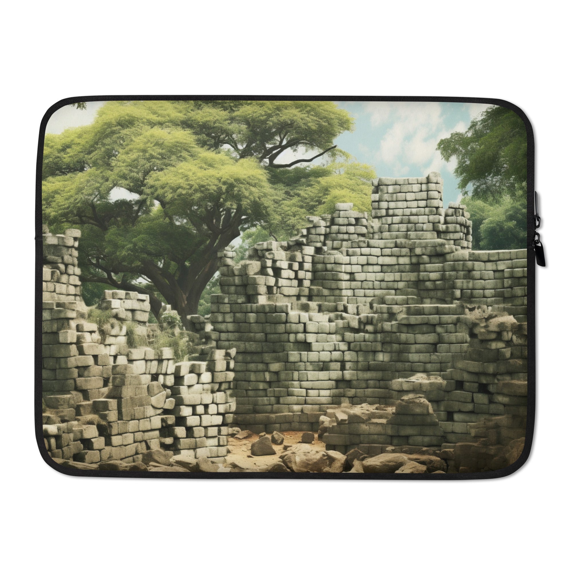 The Great Zimbabwe Ruins Zimbabwe Laptop Sleeve by Visual Verse - Image 1