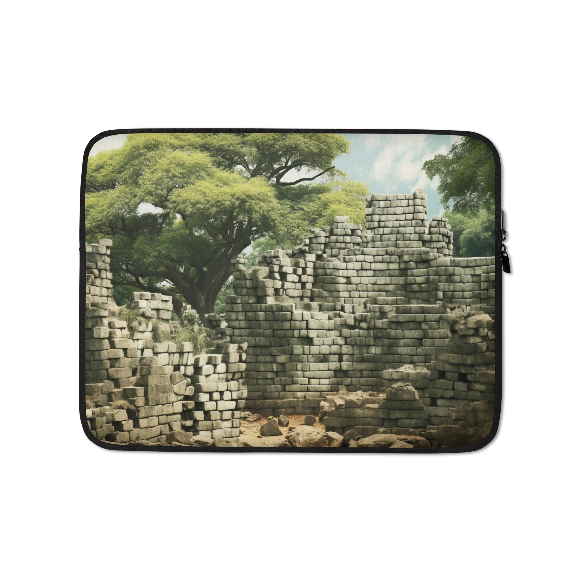 The Great Zimbabwe Ruins Zimbabwe Laptop Sleeve by Visual Verse - Image 2