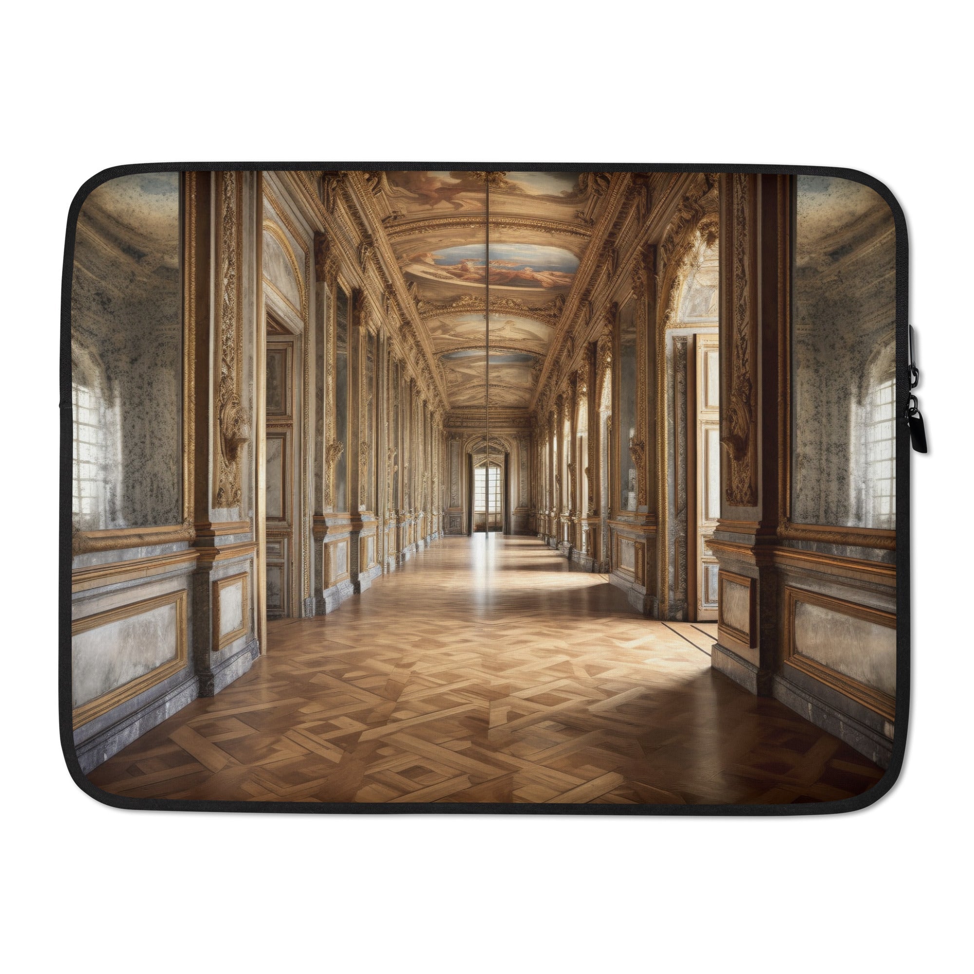 The Hall of Mirrors France Laptop Sleeve by Visual Verse - Image 1